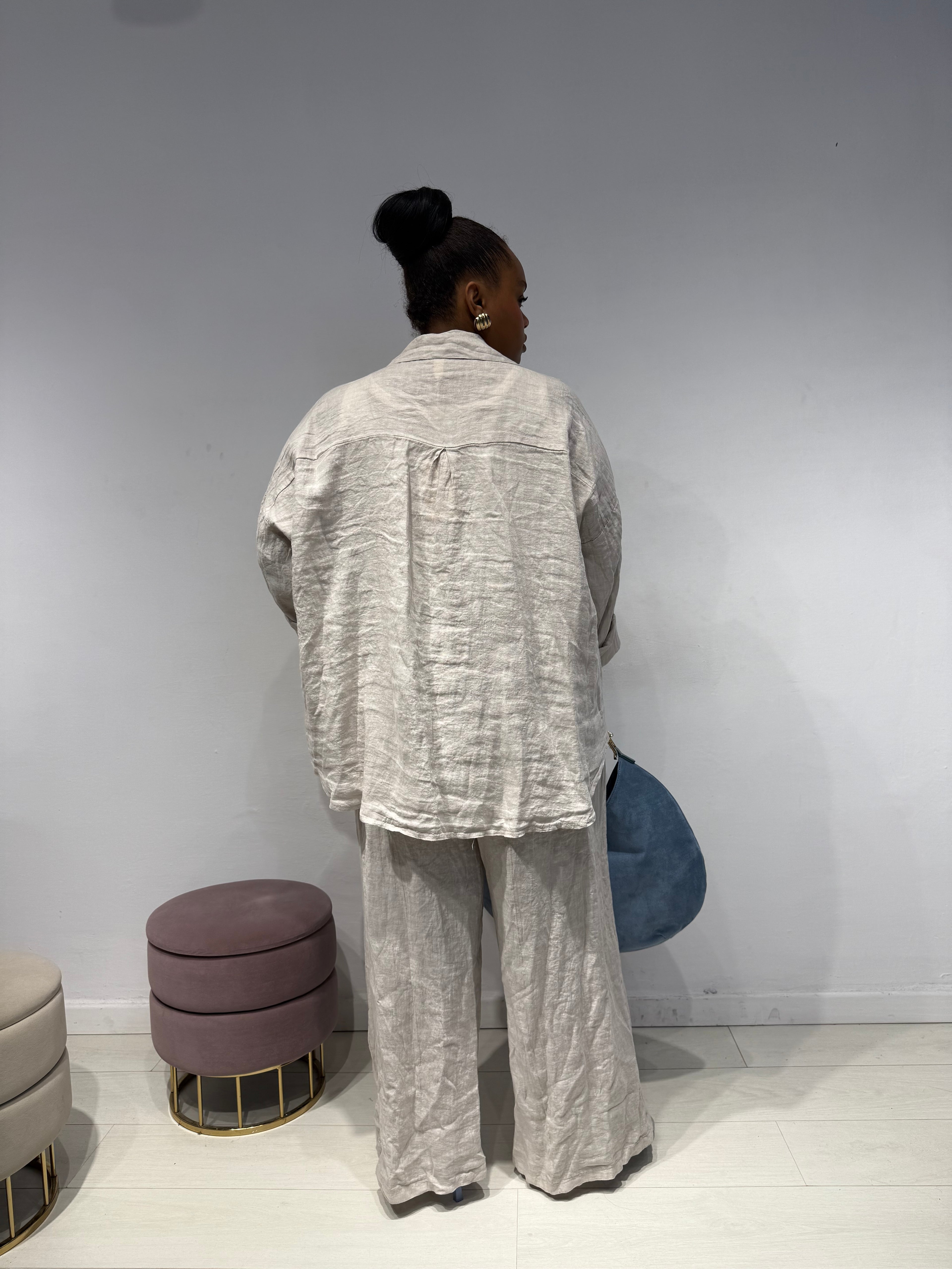 Coordinato 100% Lino Beige