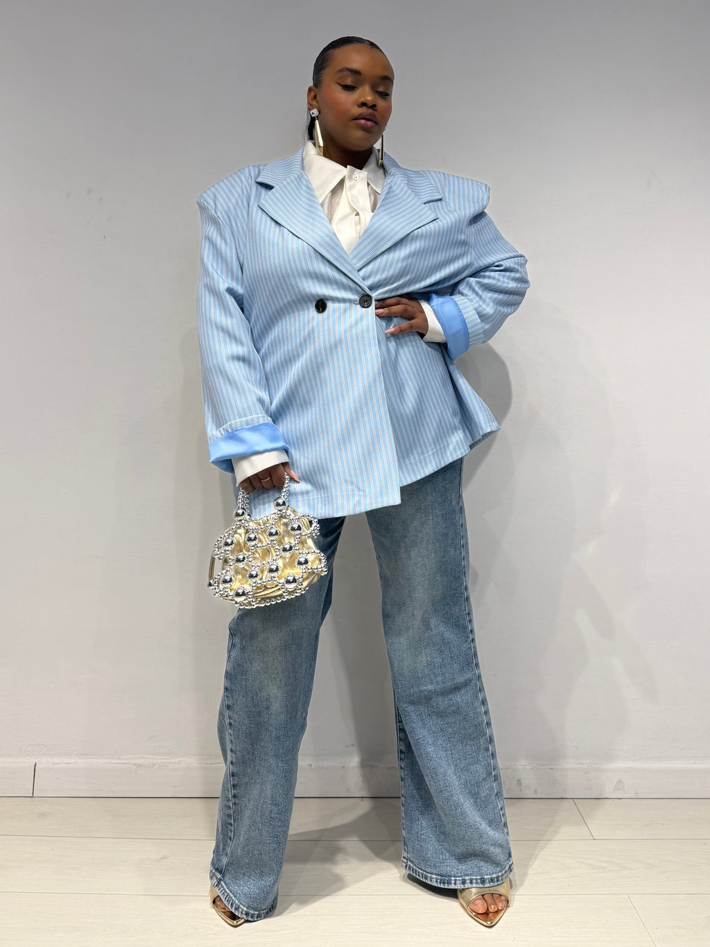 Giacca Colorfull Celeste