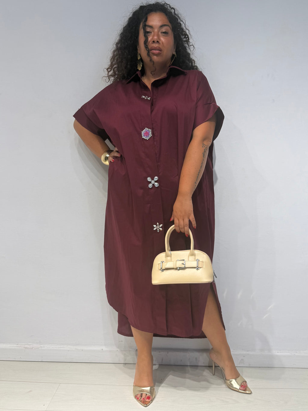 Camicione Gioiello Bordeaux