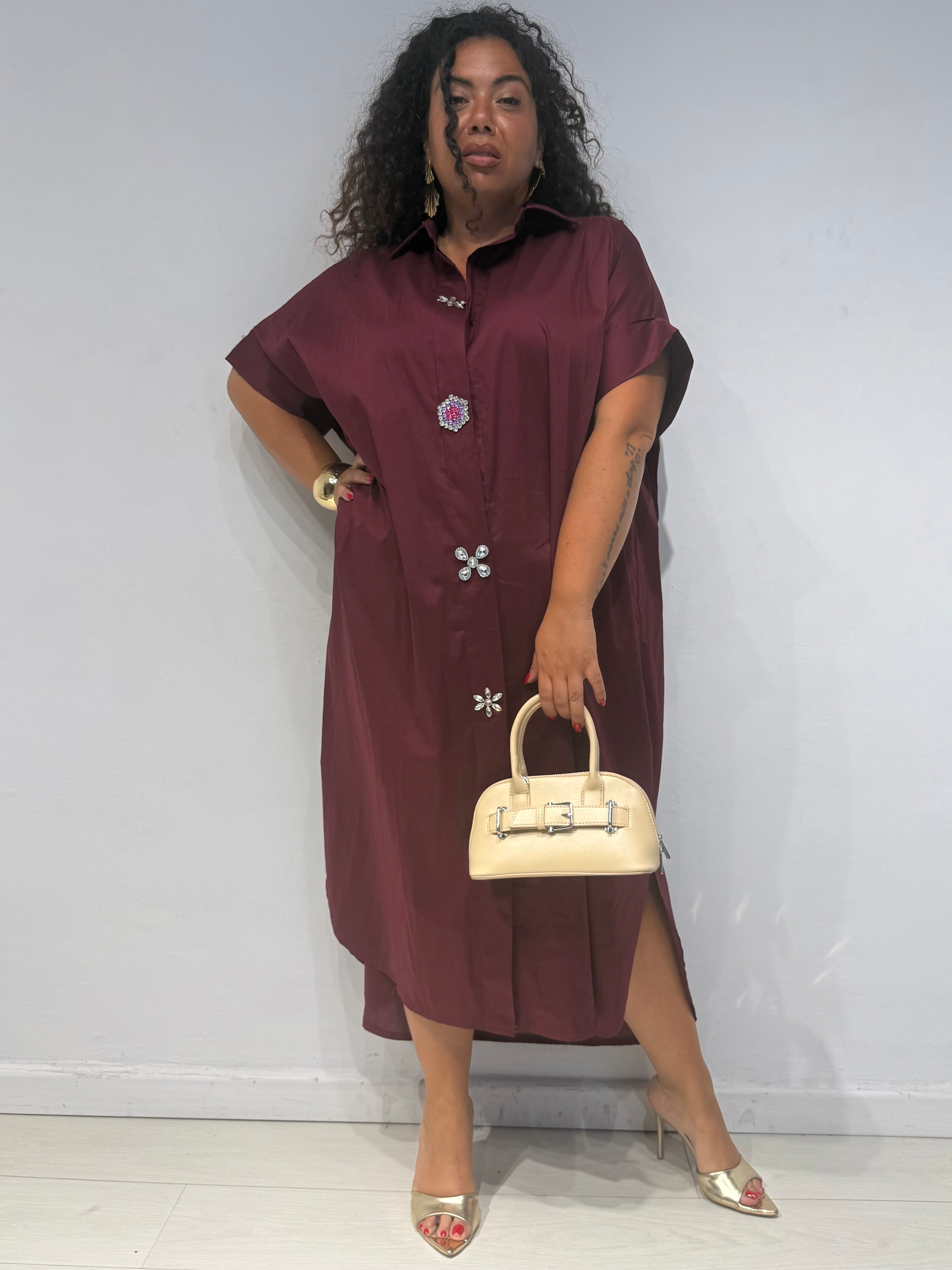 Camicione Gioiello Bordeaux