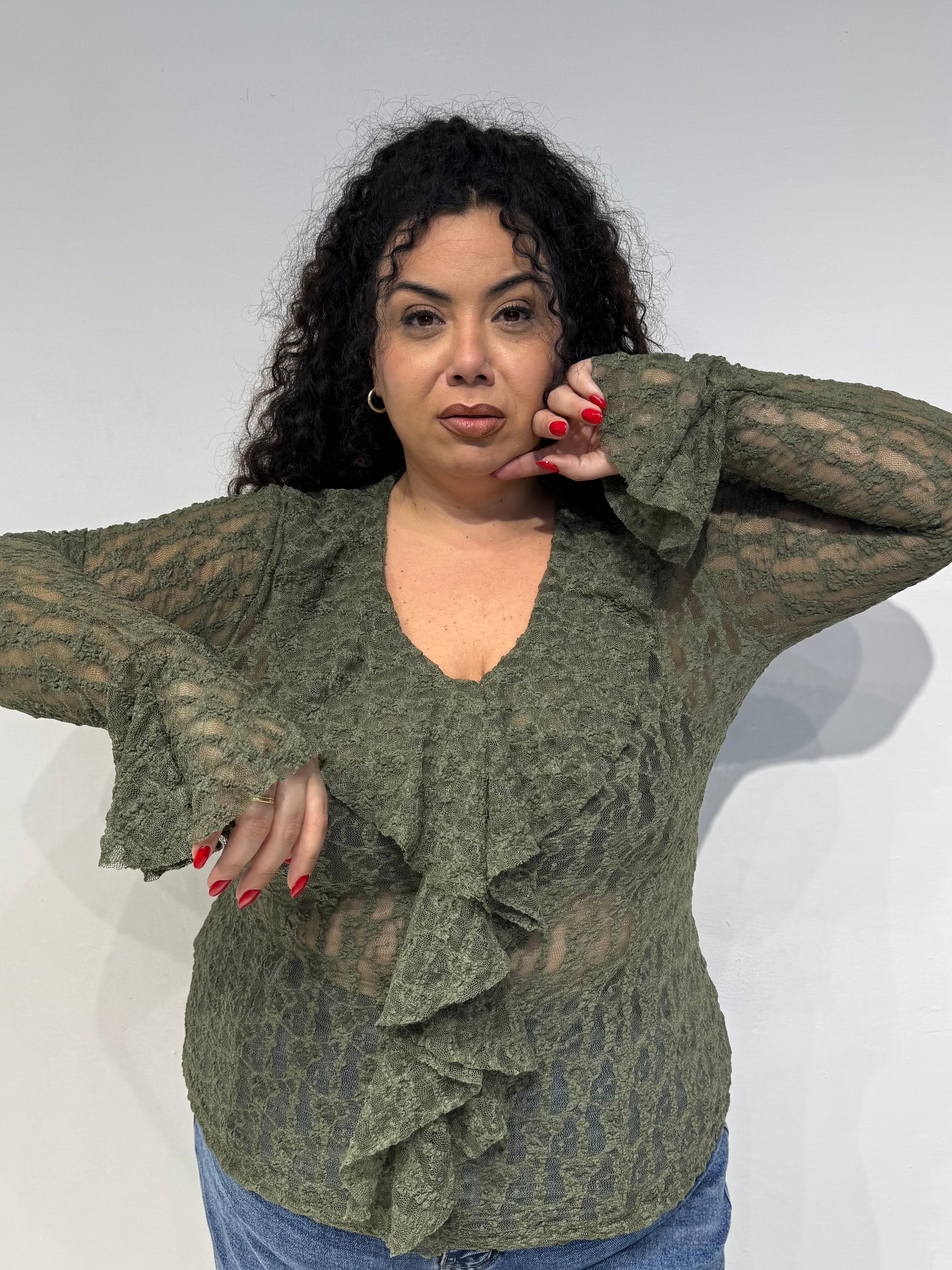 Maglia Macramé Verde