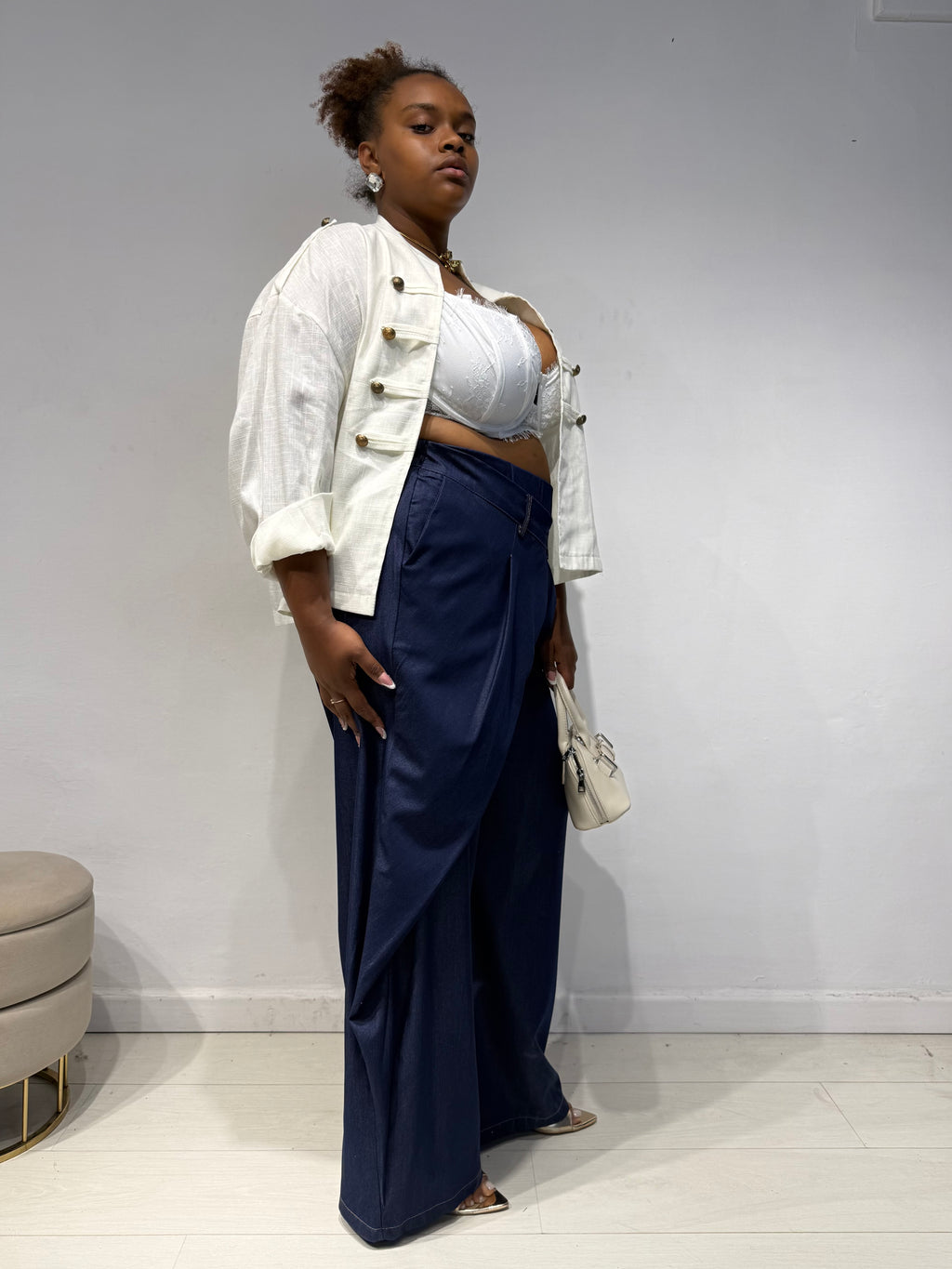 Pantaloni Effetto Jeans