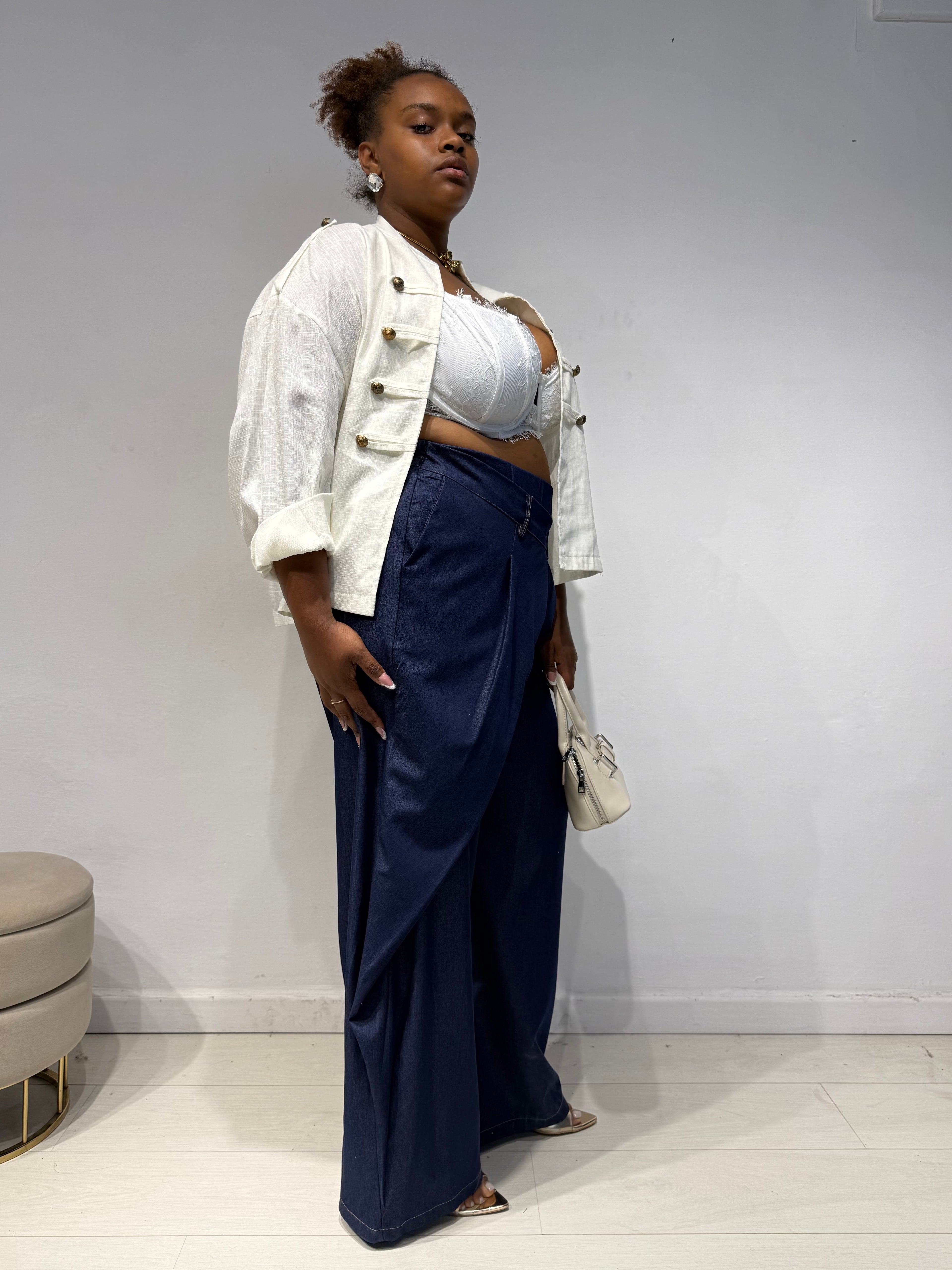 Pantaloni Effetto Jeans