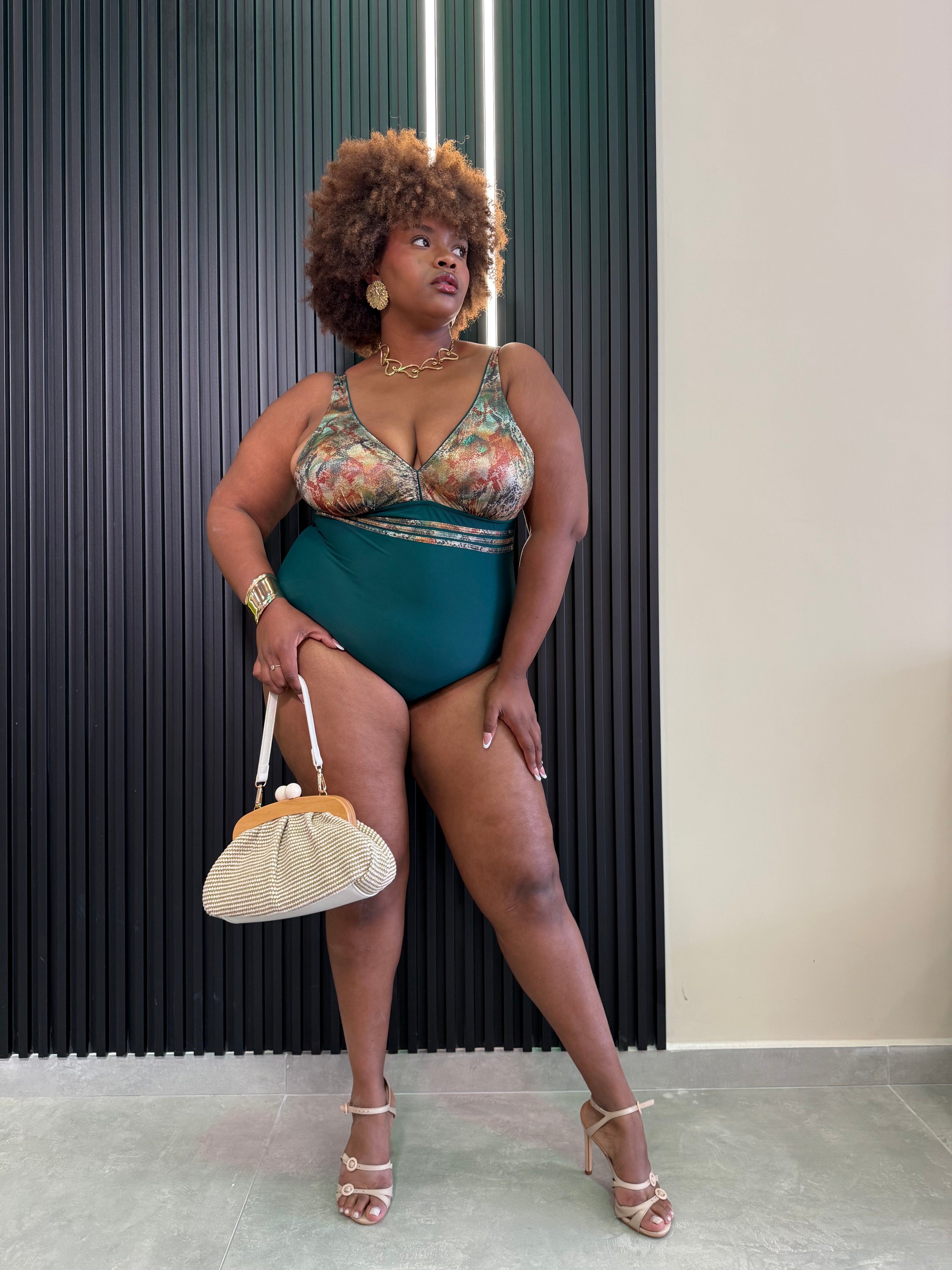 Monokini Piton Verde Bottiglia