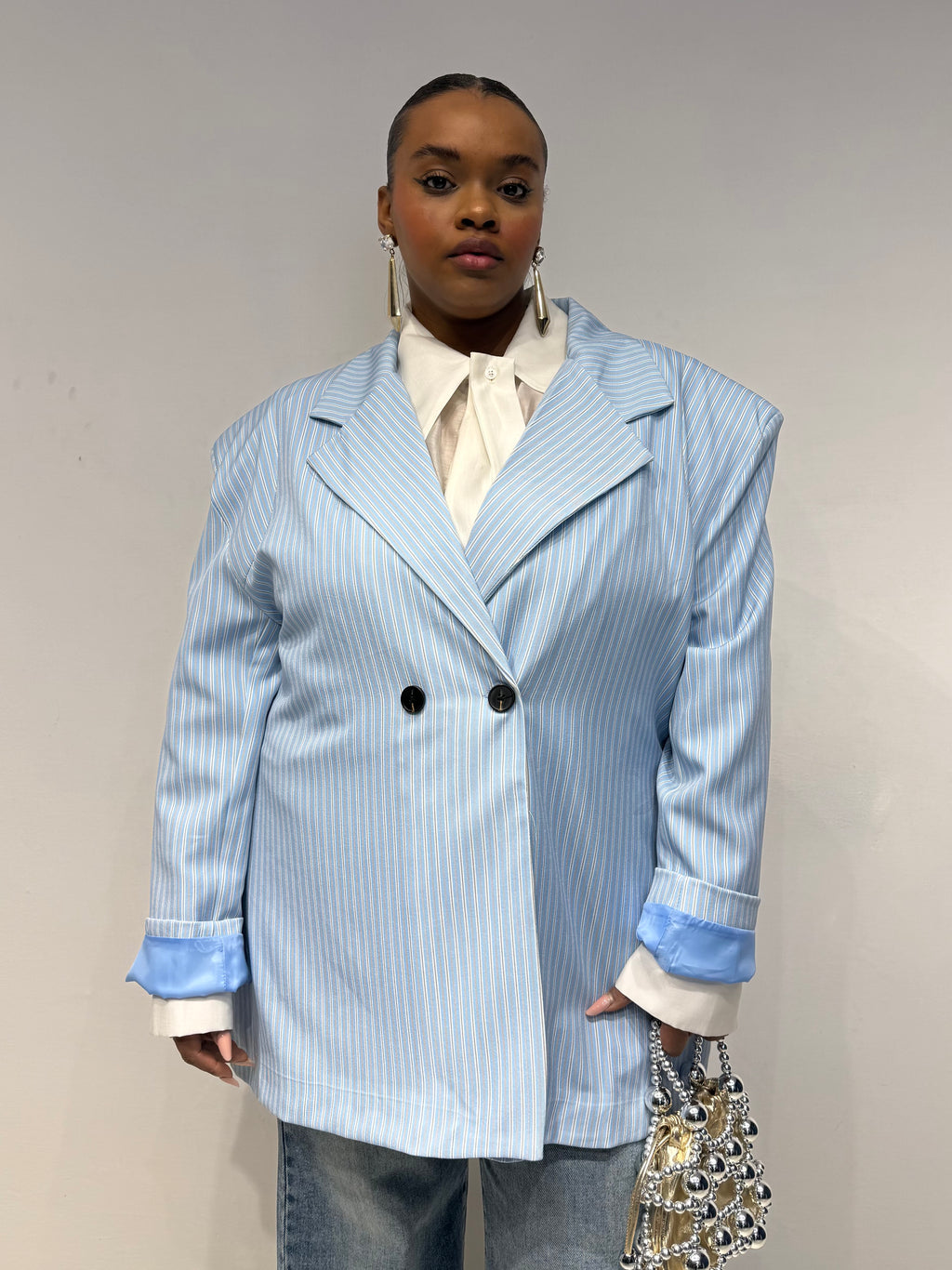 Giacca Colorfull Celeste