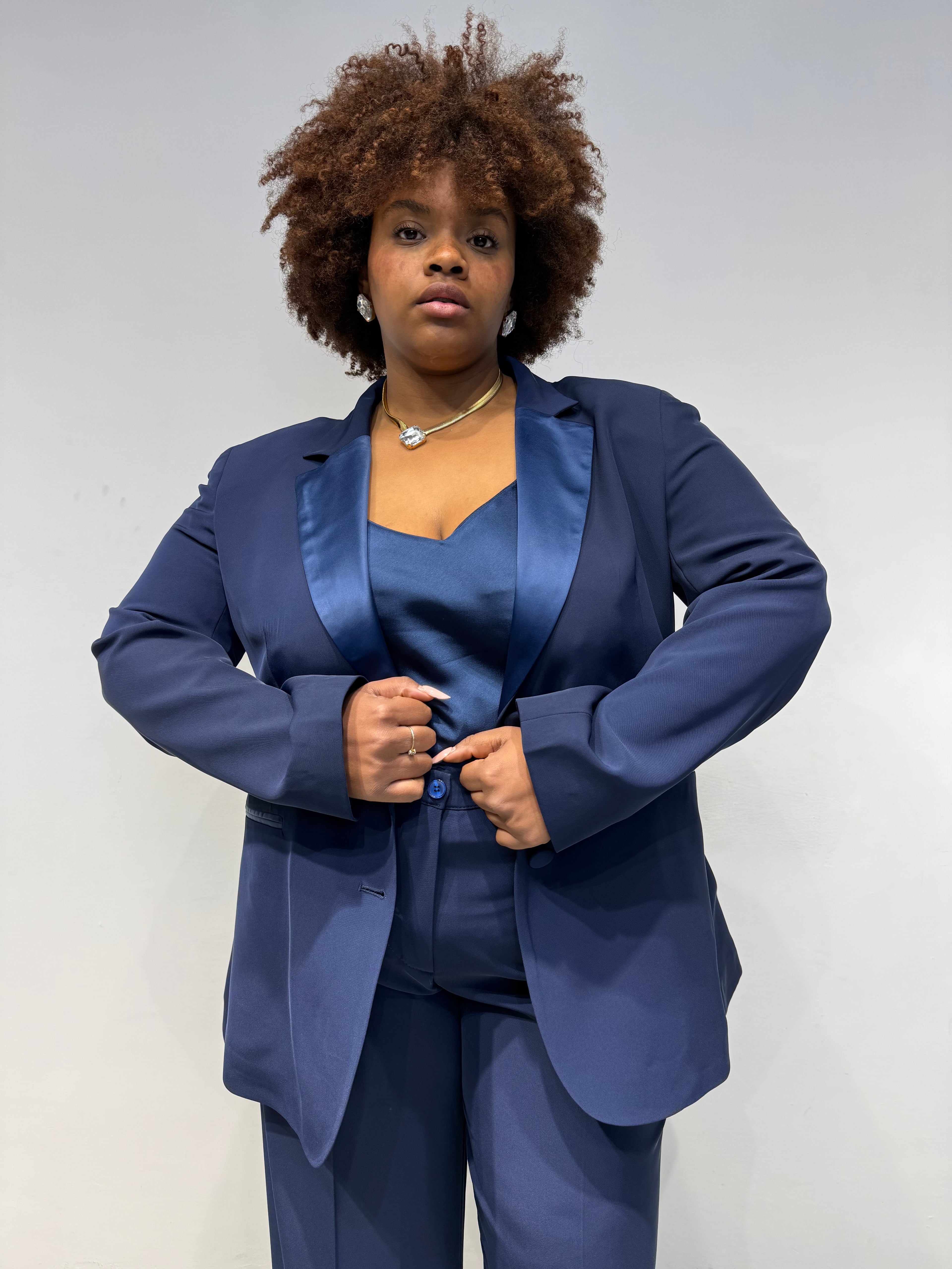Tailleur Smoking Blu