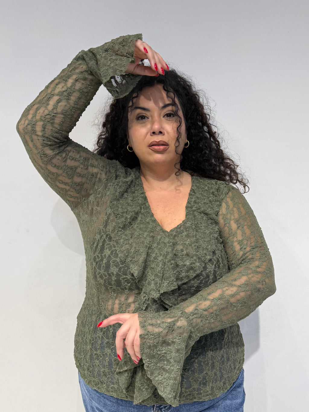 Maglia Macramé Verde