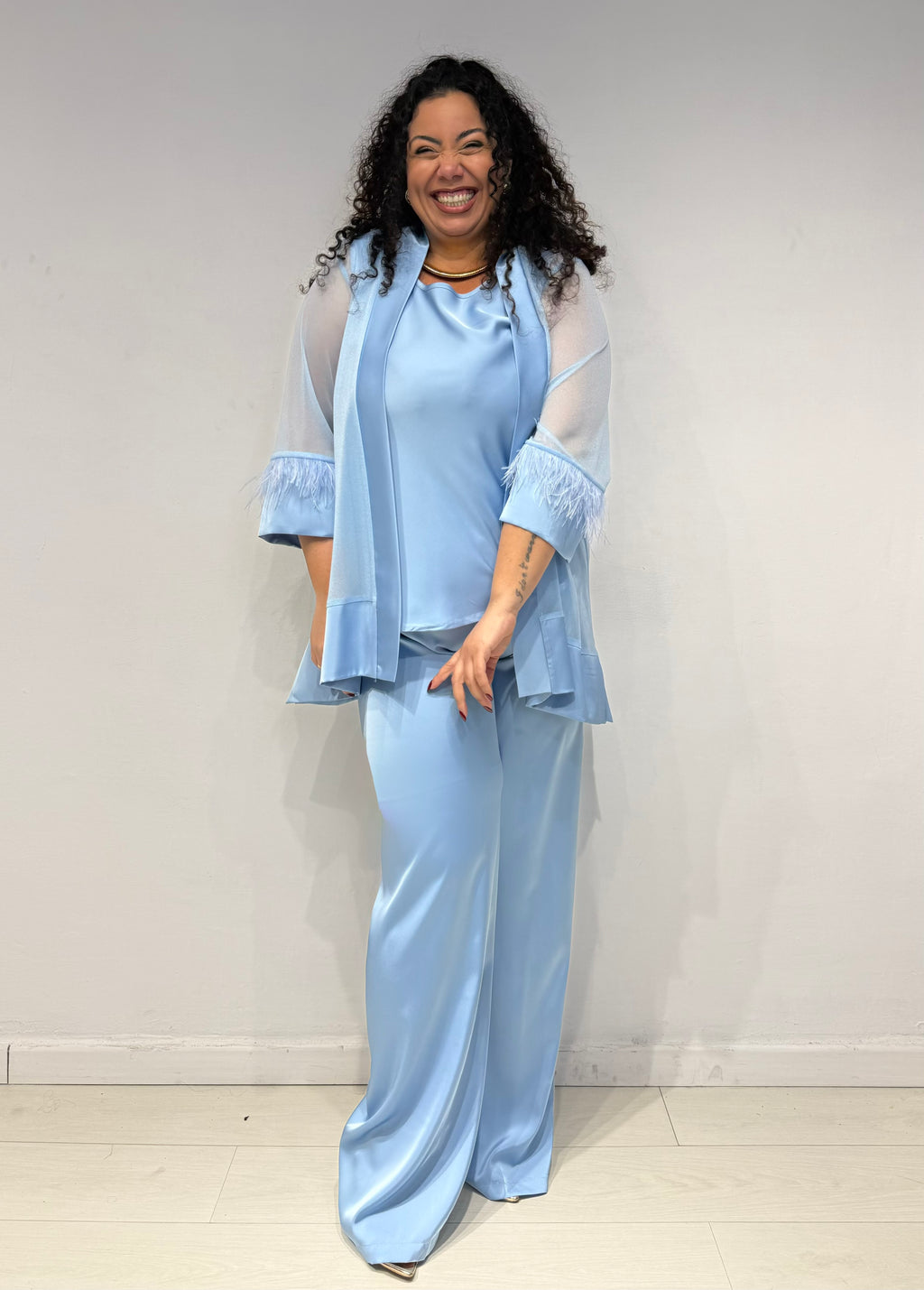 Coordinato Chic Celeste
