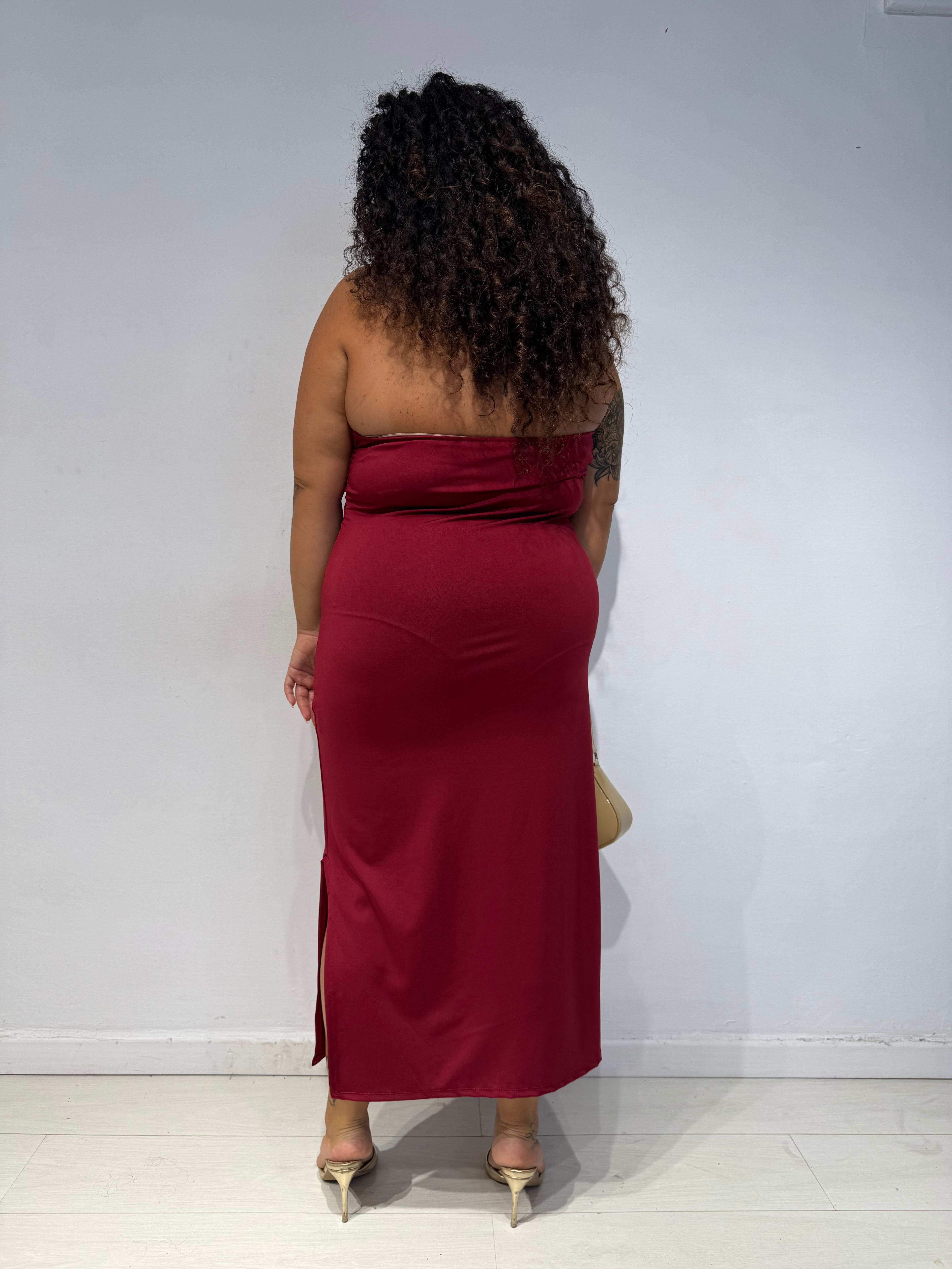 Abito Magda Bordeaux
