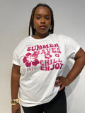 T-shirt Pink Summer
