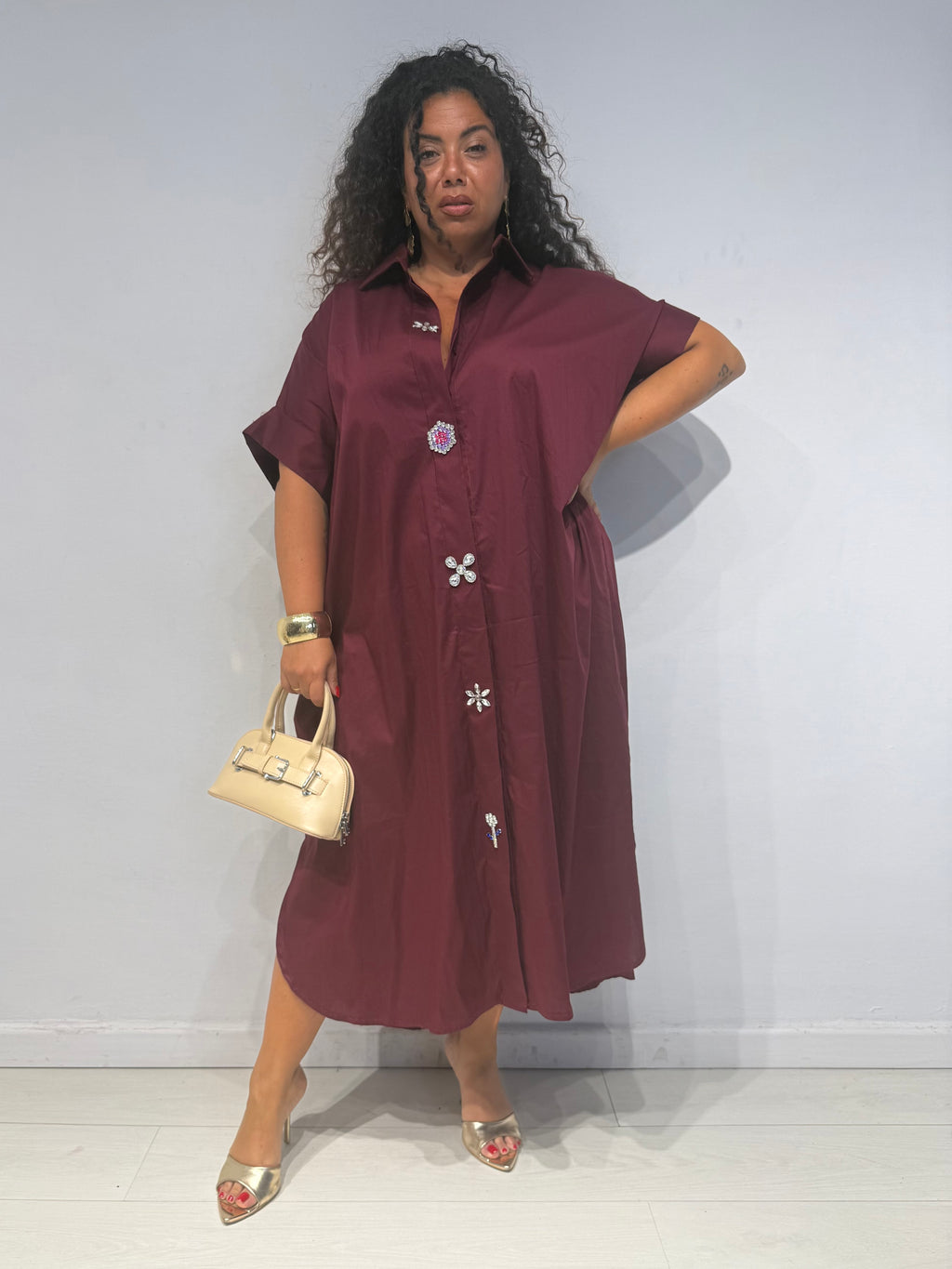 Camicione Gioiello Bordeaux