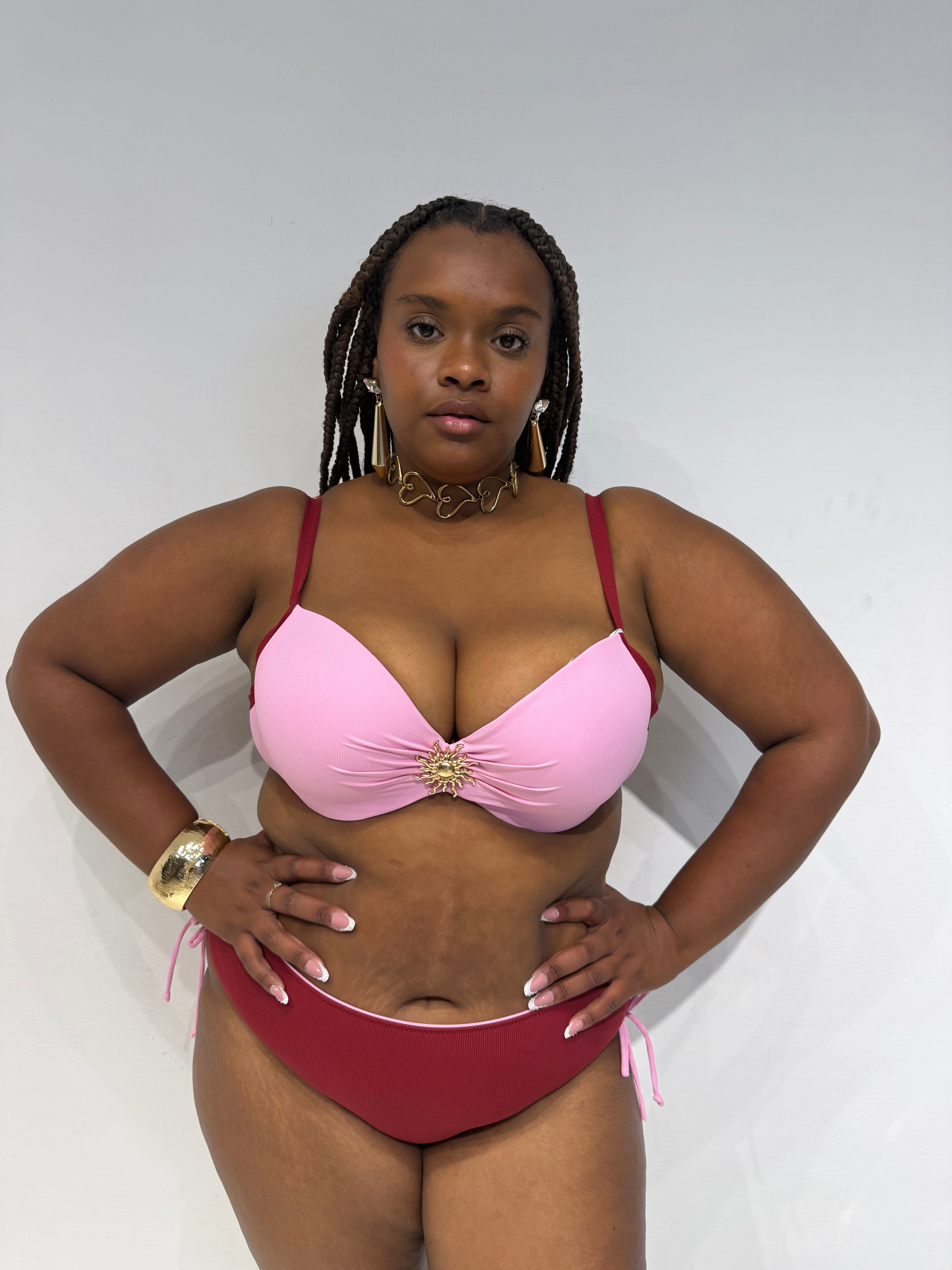 Bikini Sun Rosa/Bordeaux