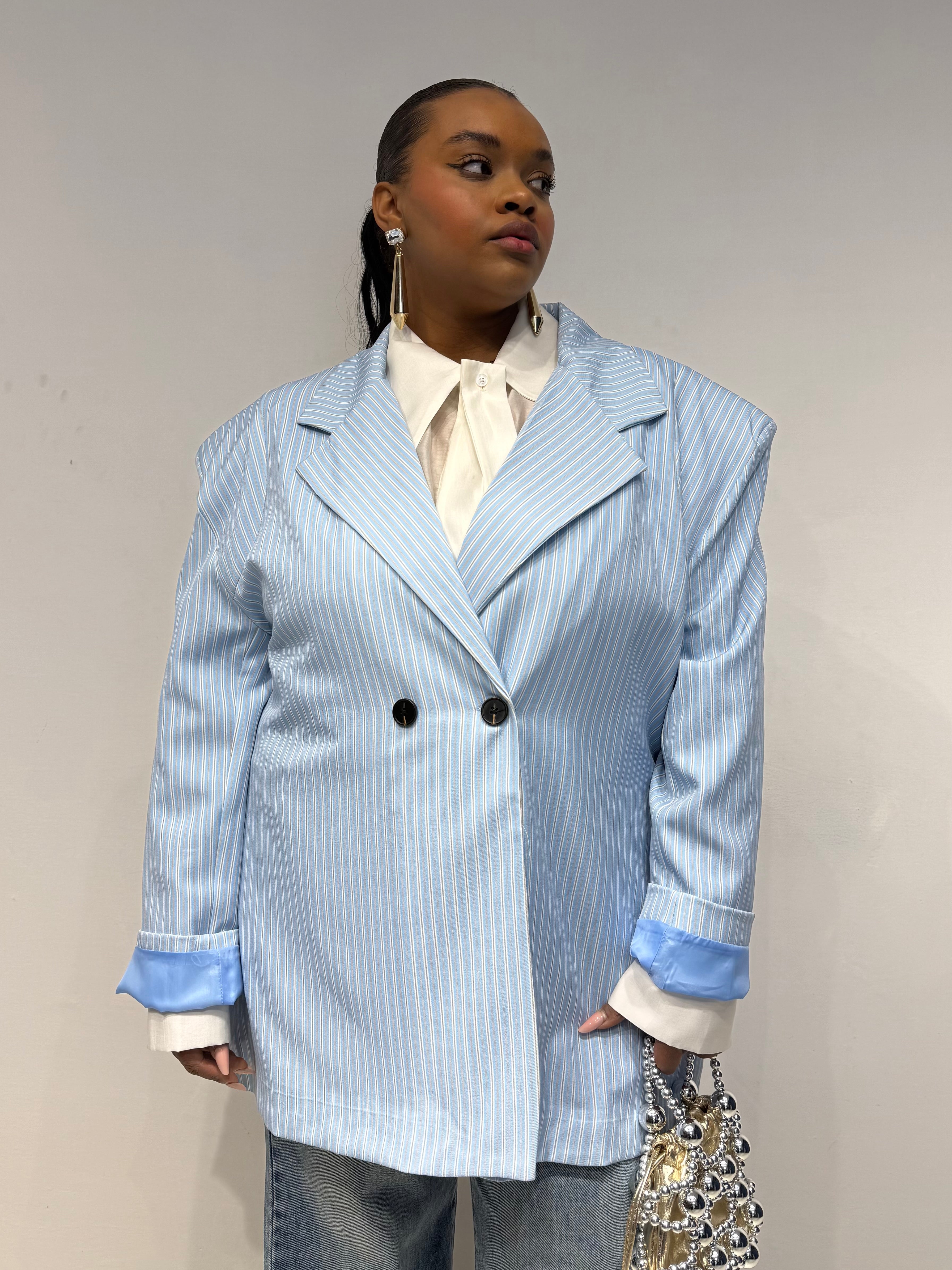 Giacca Colorfull Celeste