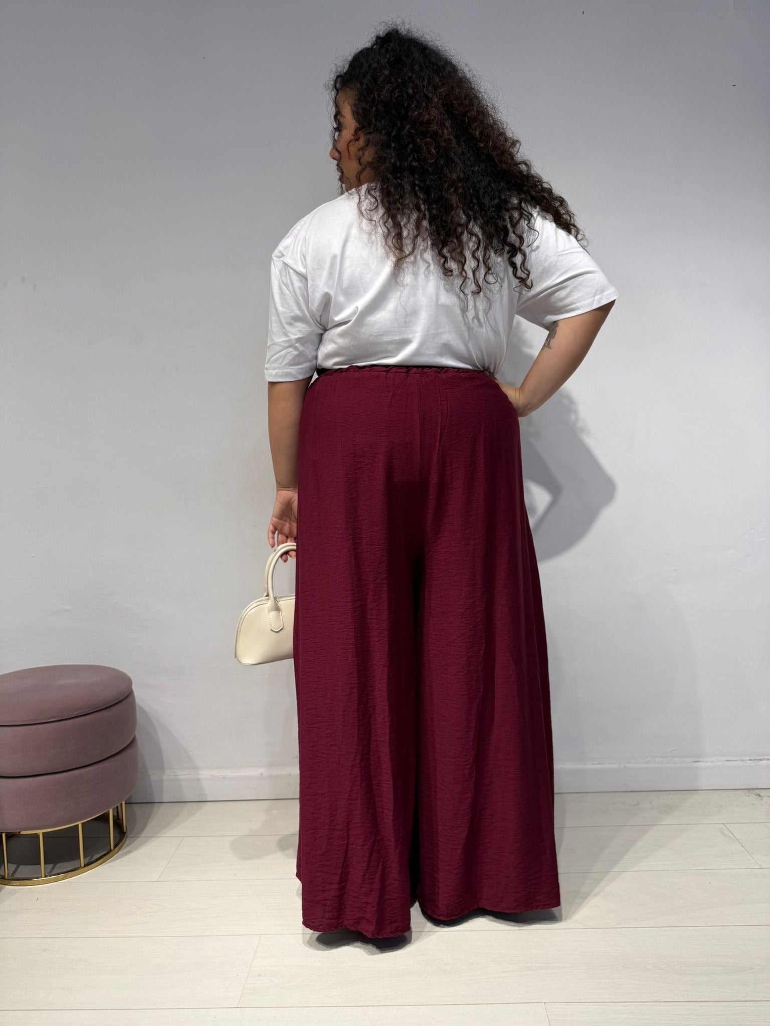Pantaloni Melany Bordeaux