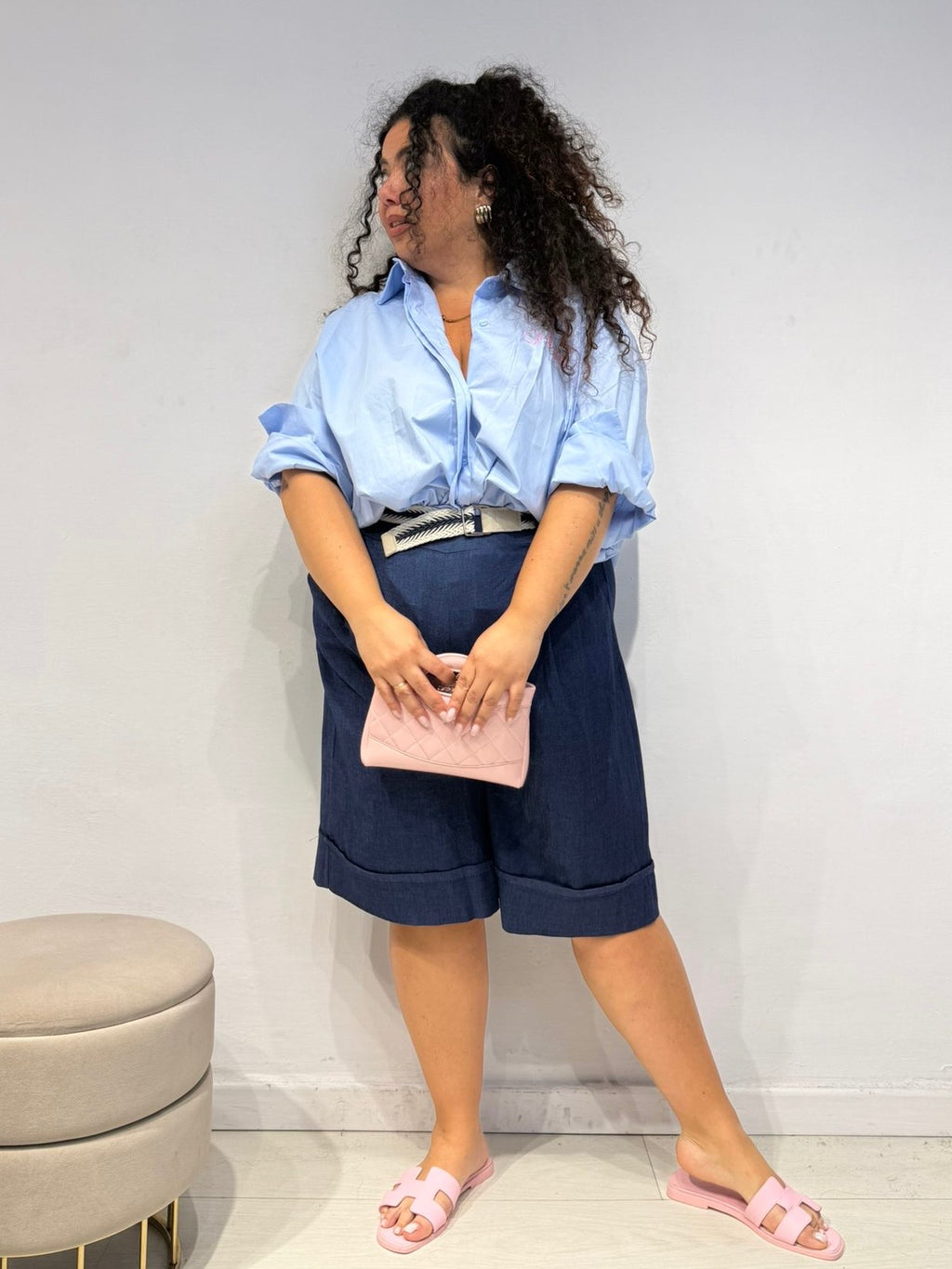 Camicia St Bart Celeste