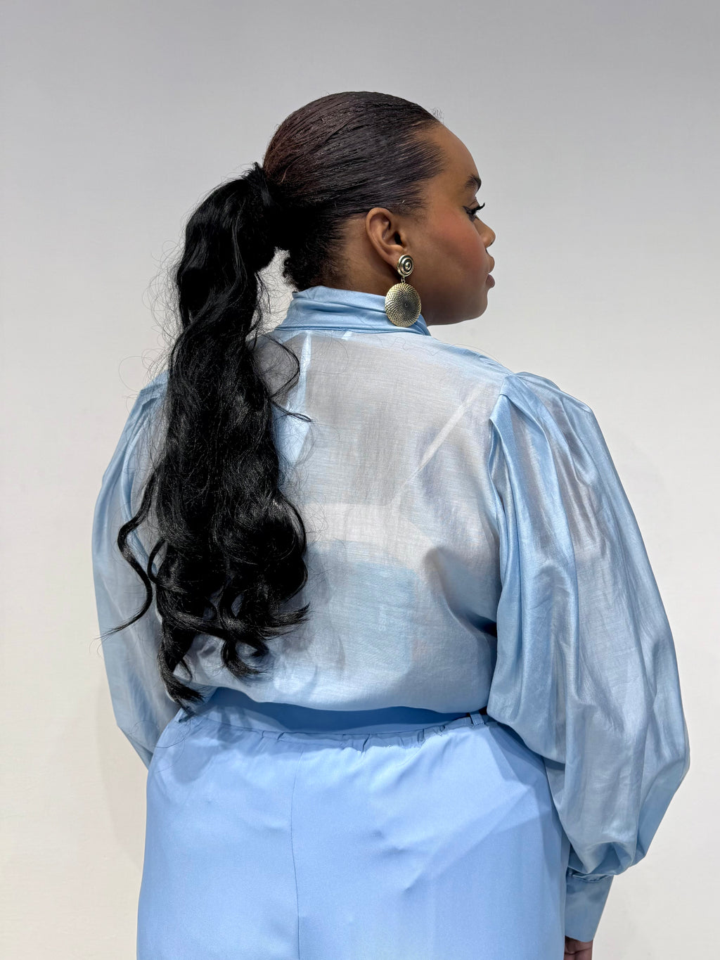 Camicia Flake Celeste