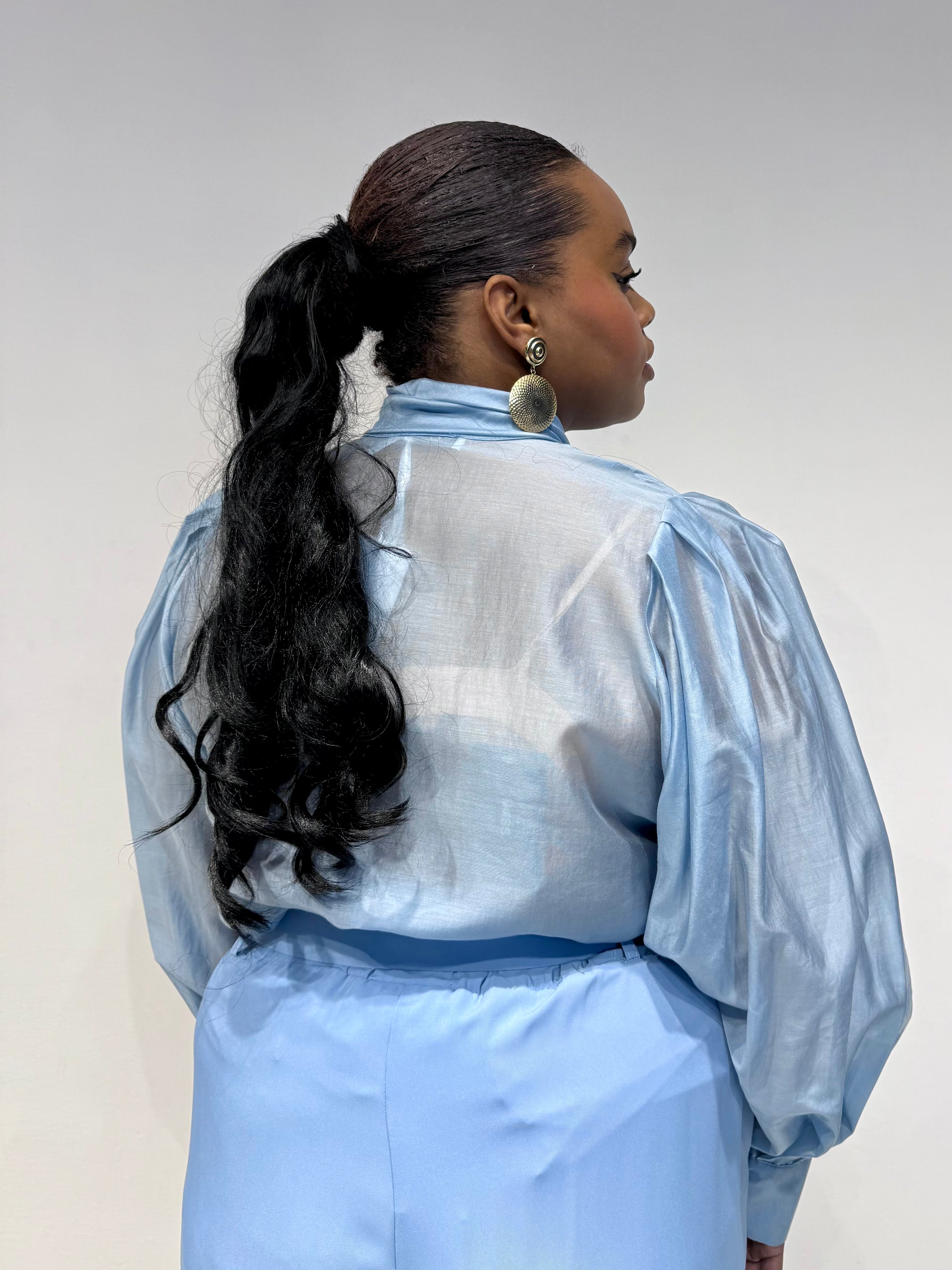 Camicia Flake Celeste