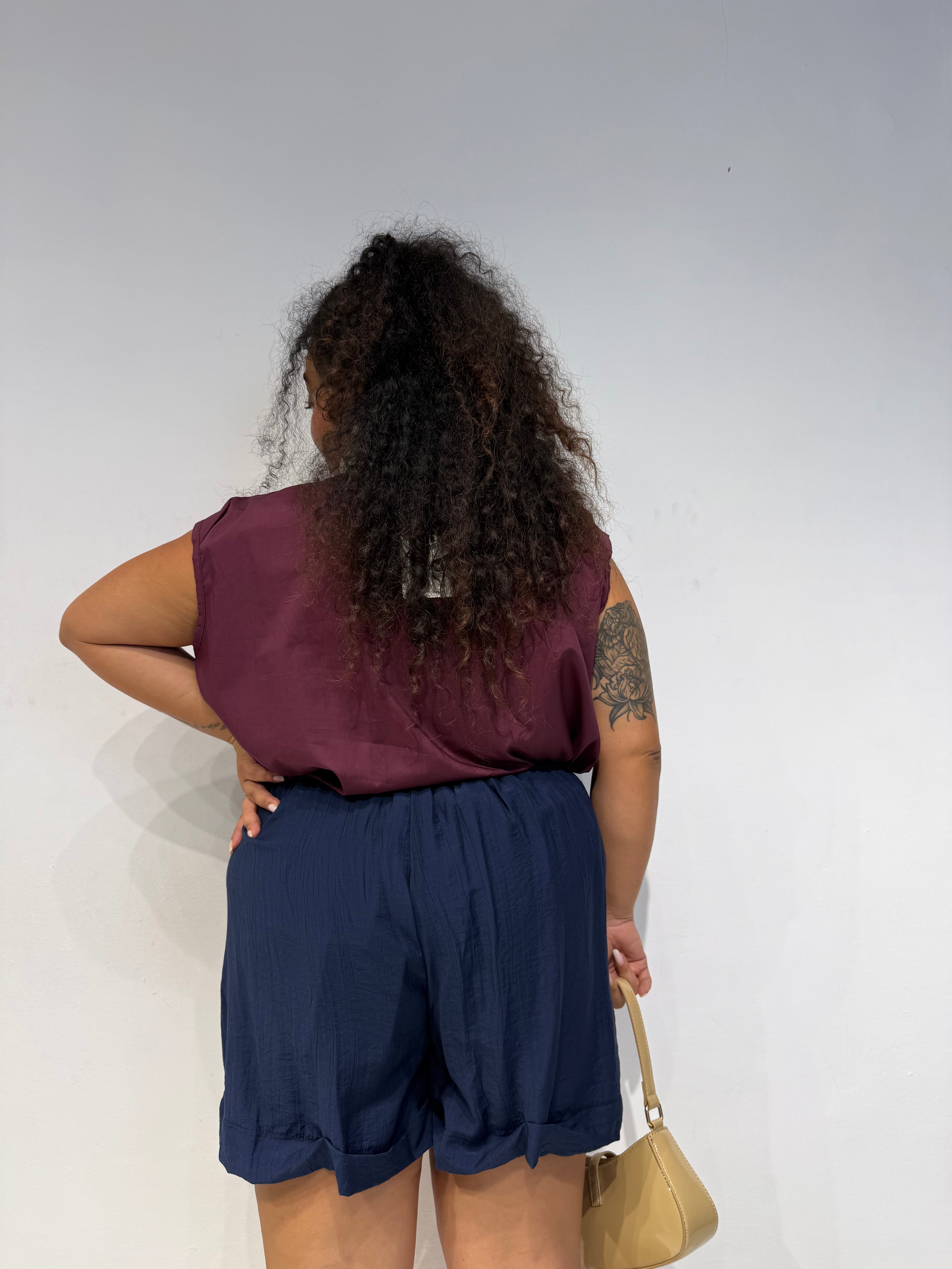Blusa Ila Bordeaux