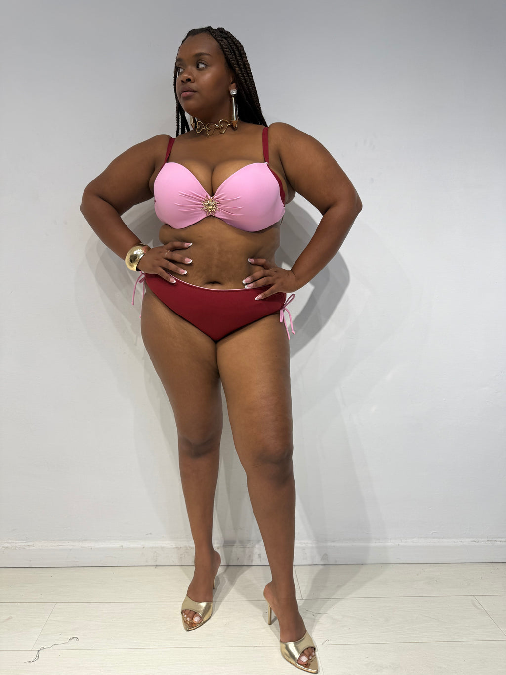 Bikini Sun Rosa/Bordeaux