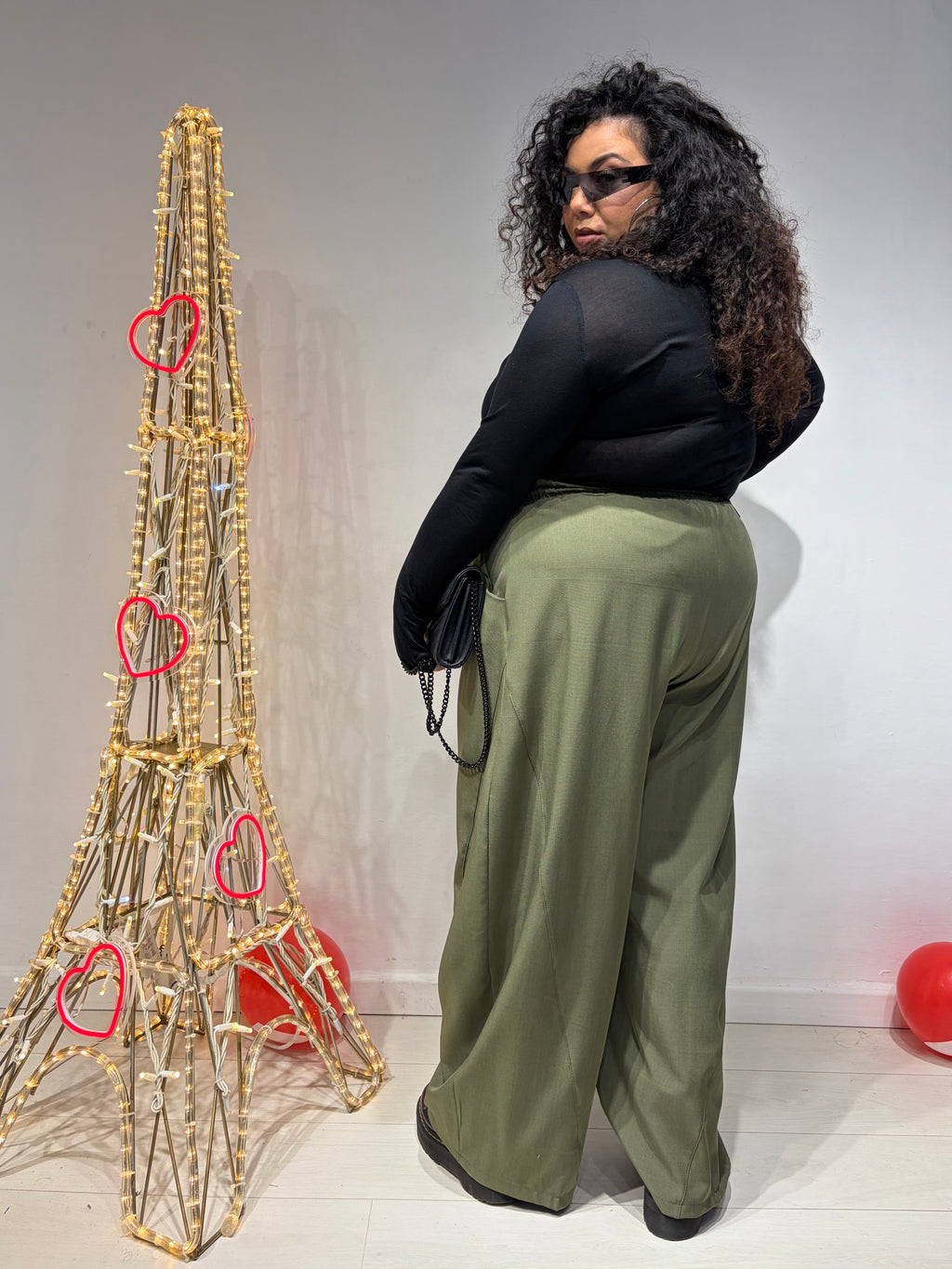 Pantaloni Balloon Verdi