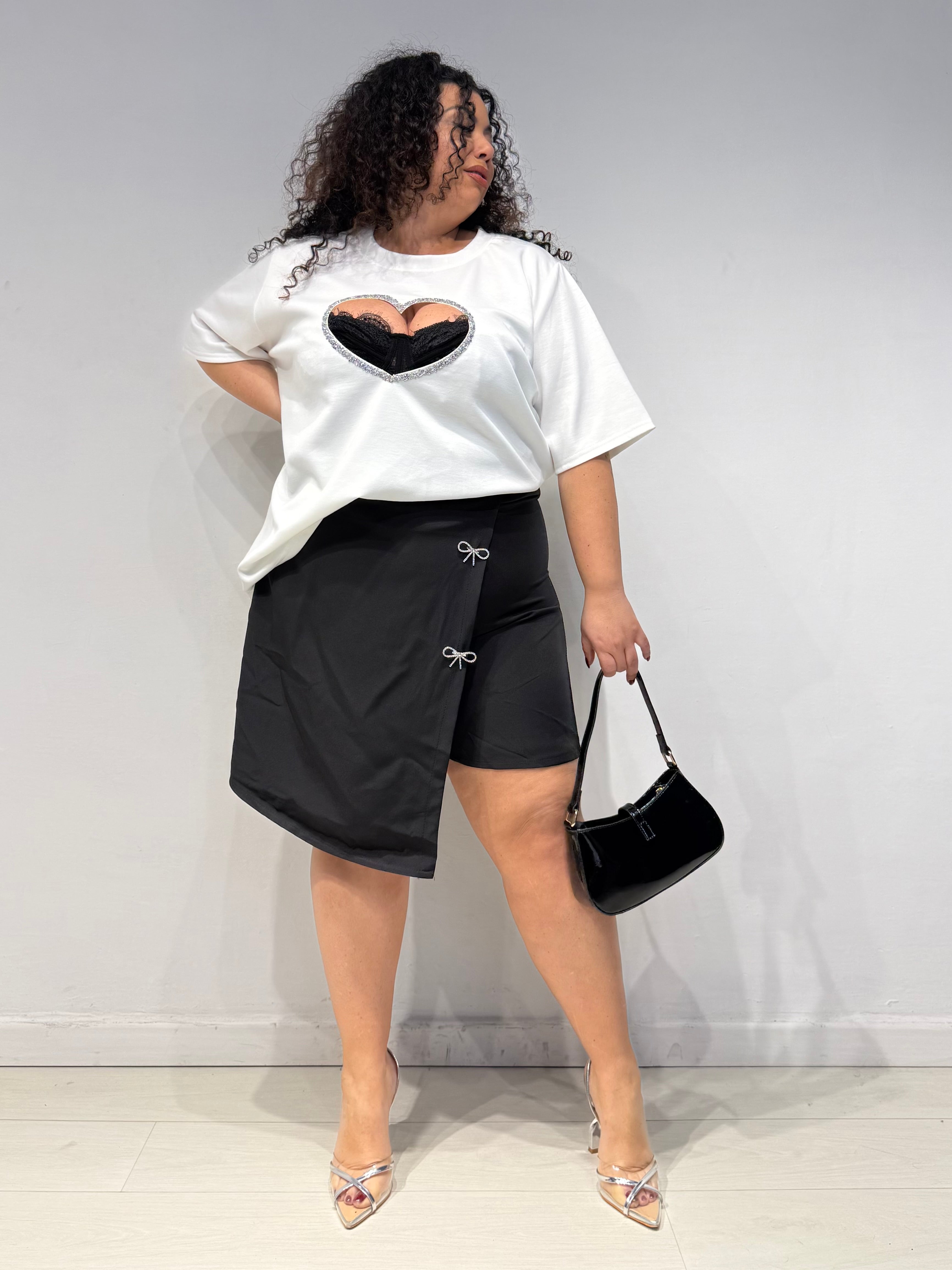 T-Shirt Cuore Bianca