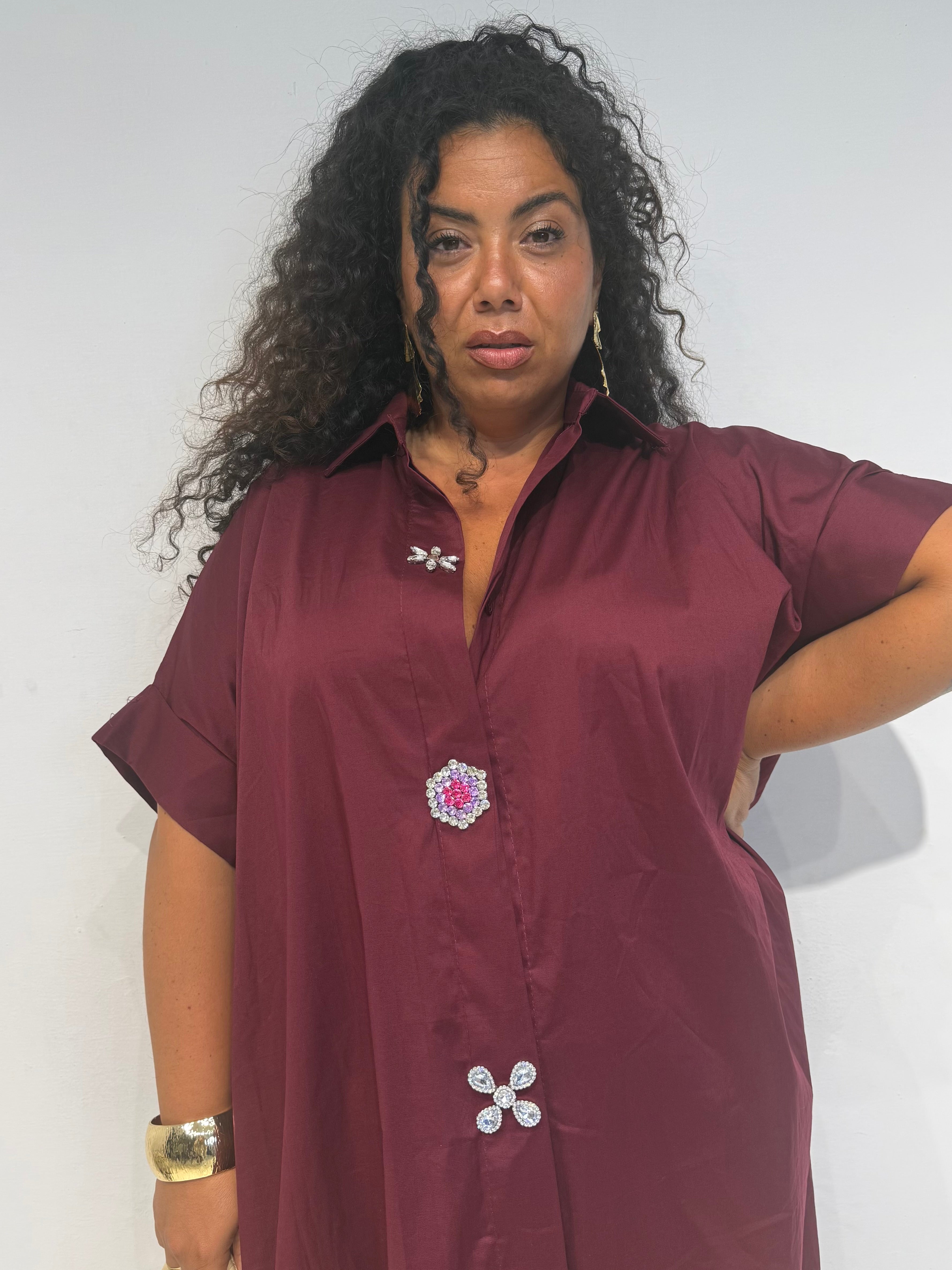 Camicione Gioiello Bordeaux