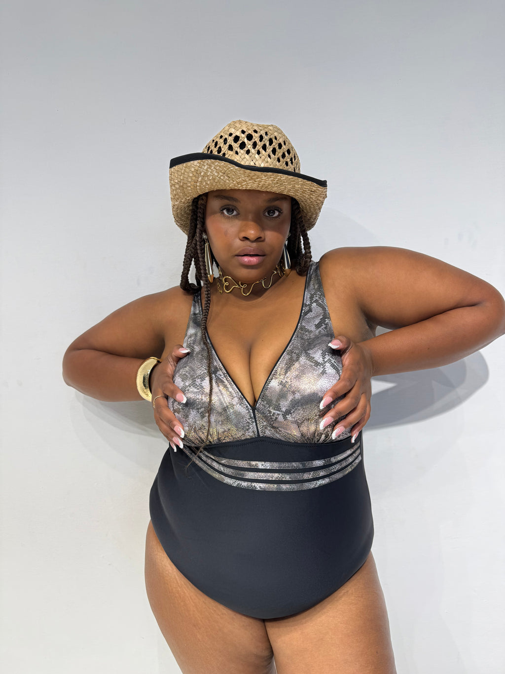 Monokini Piton Nero