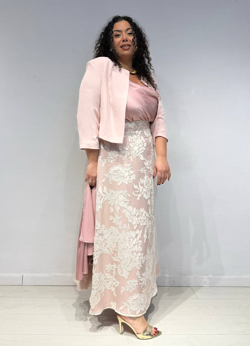 Coordinato Gonna e Top Amely Rosa