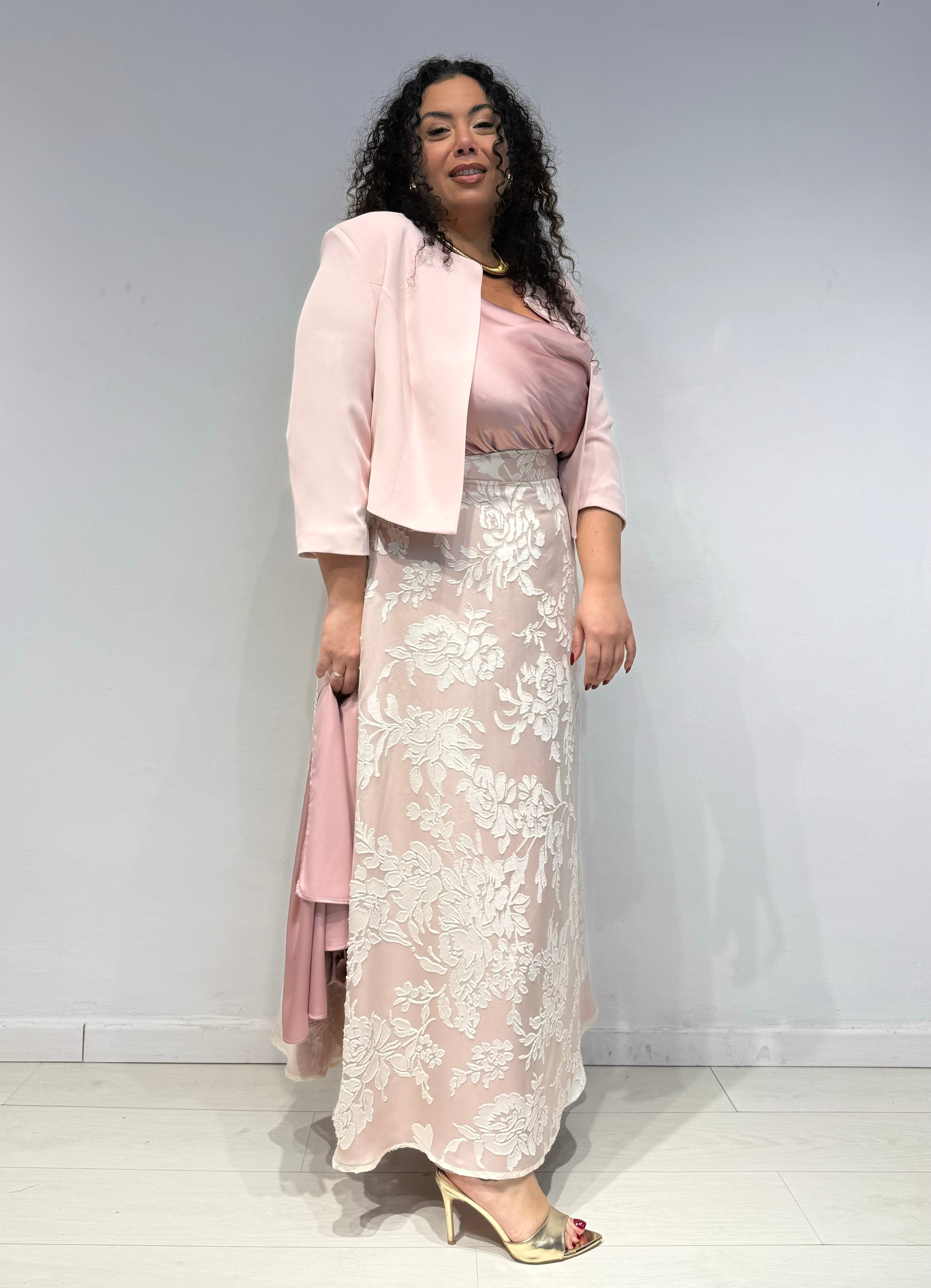 Coordinato Gonna e Top Amely Rosa