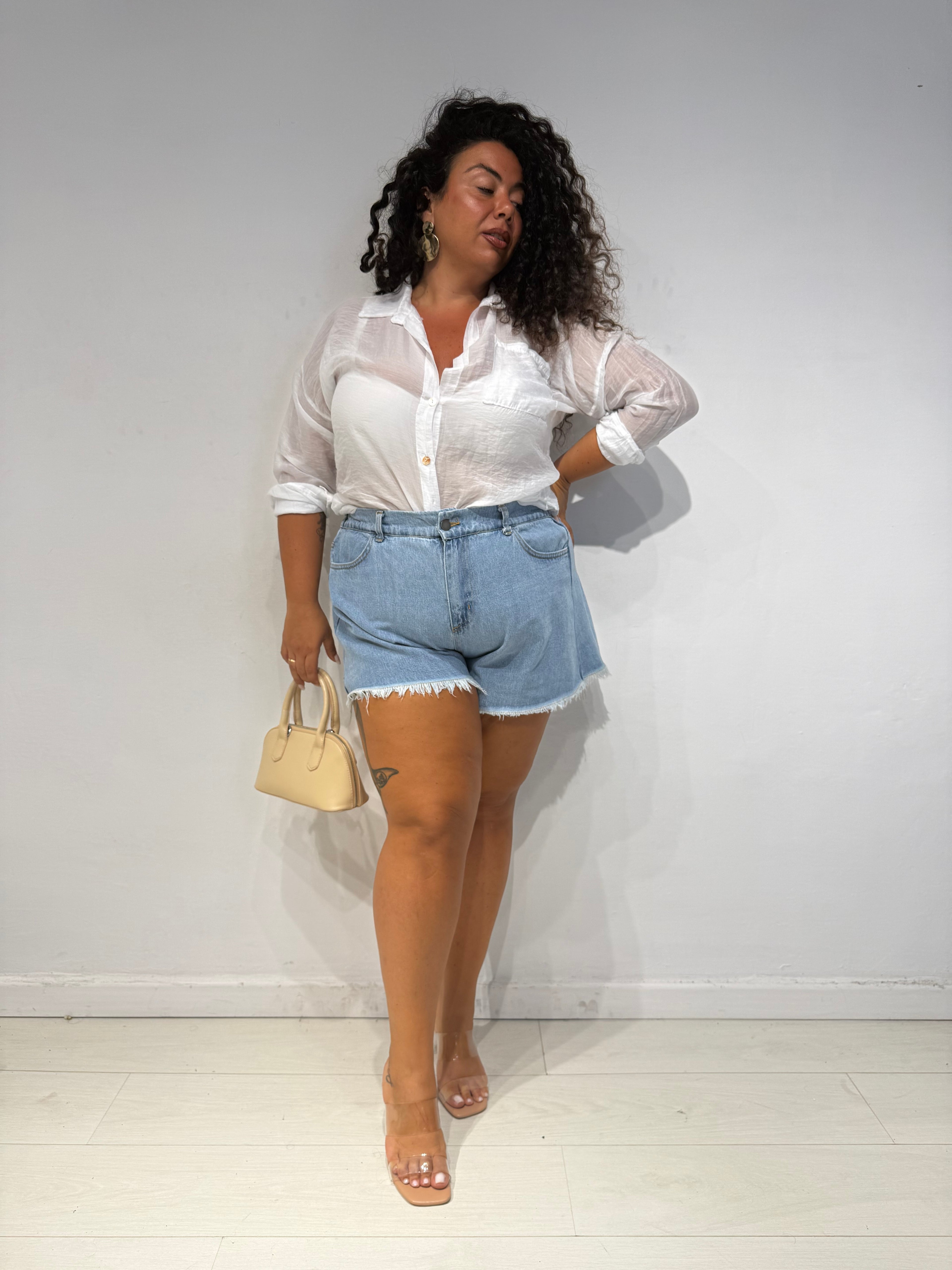 Camicia Velata Bianca