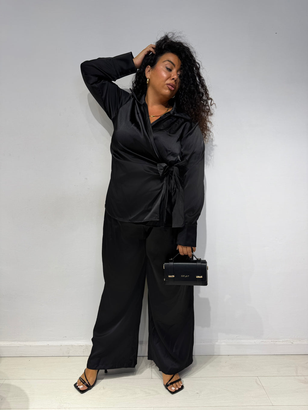 Coordinato Satin Nero