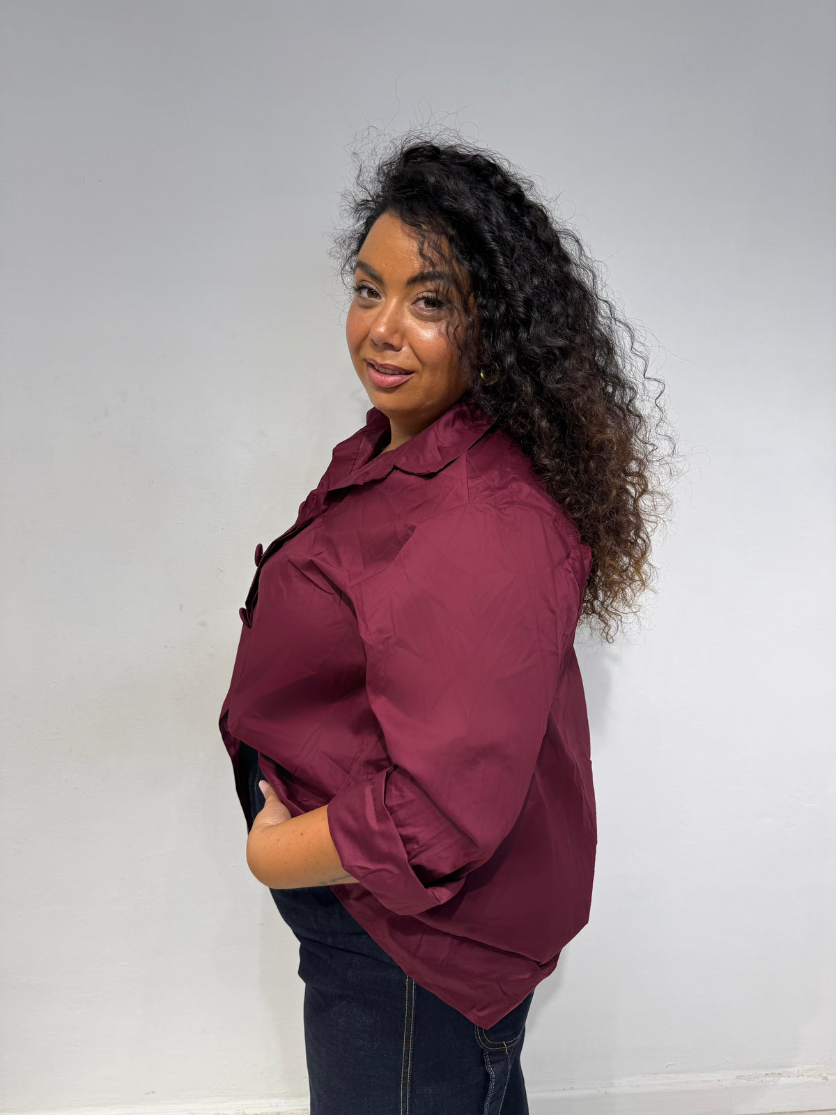 Camicia Buttons Bordeaux
