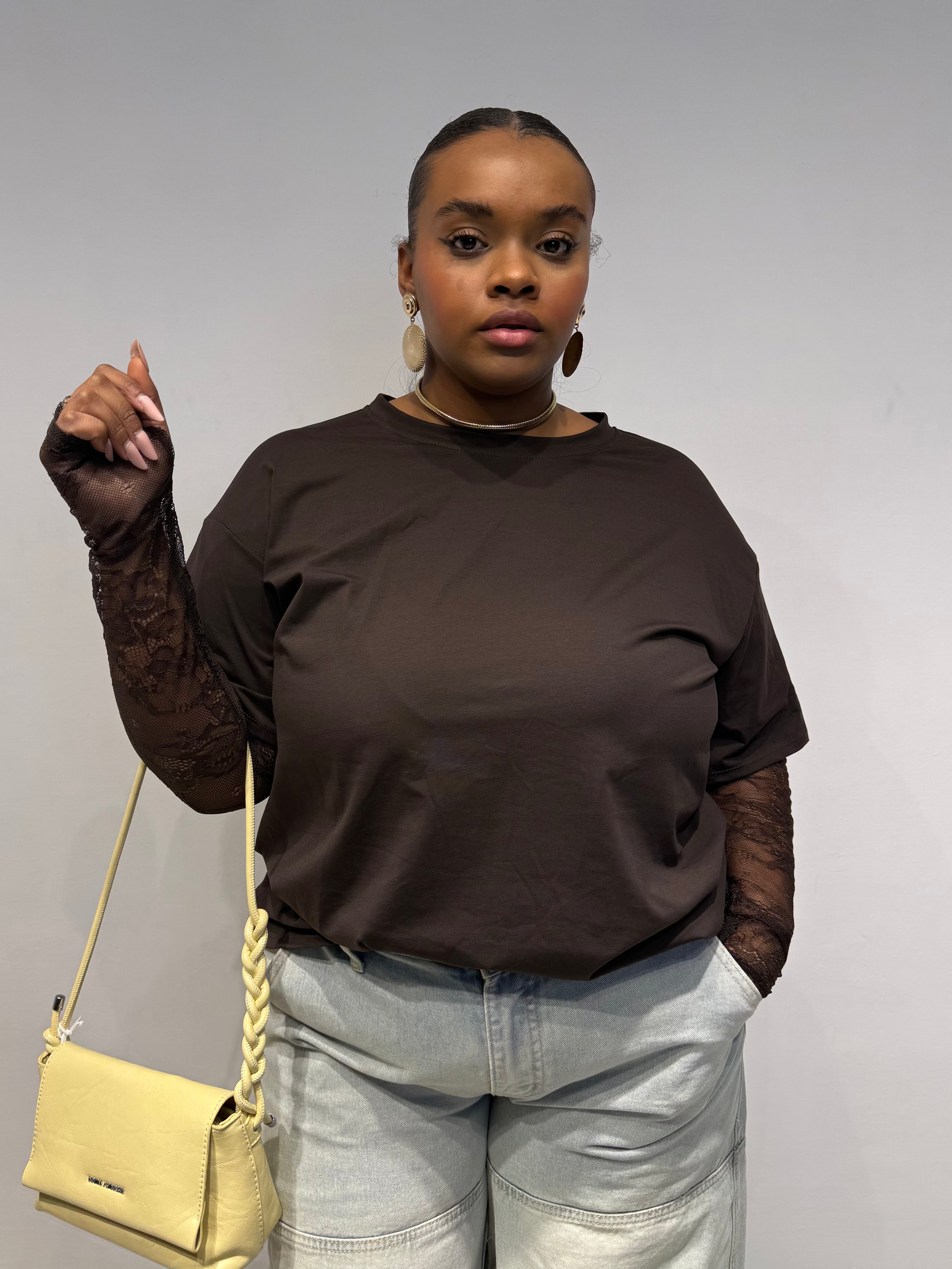 Maglia Macramè Testa Di Moro