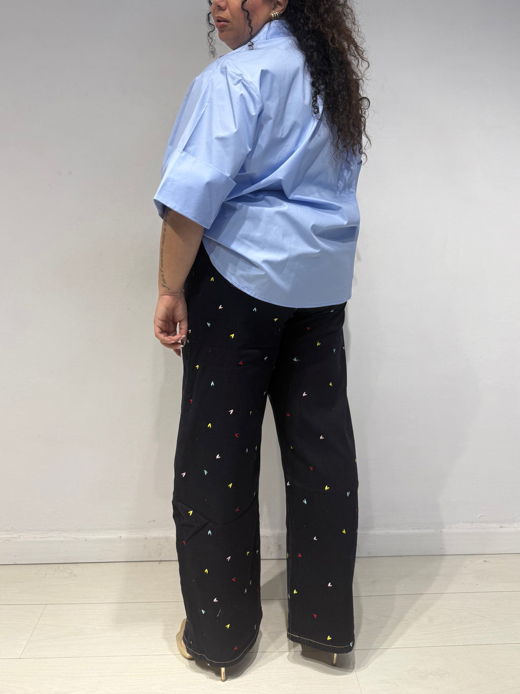 Camicia Cuore Celeste