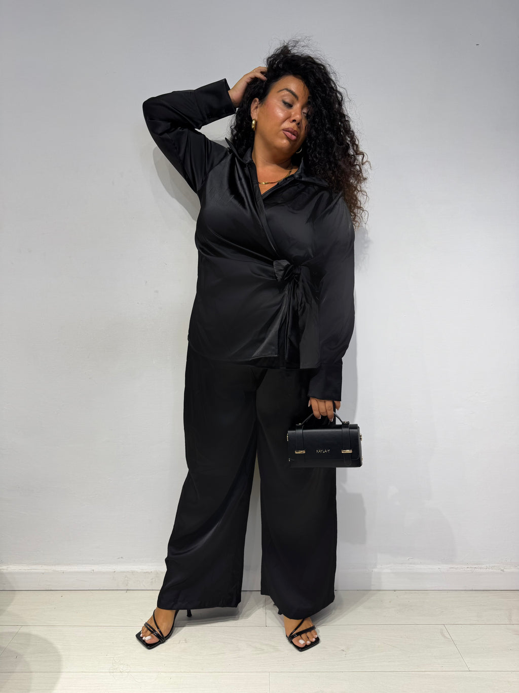 Coordinato Satin Nero