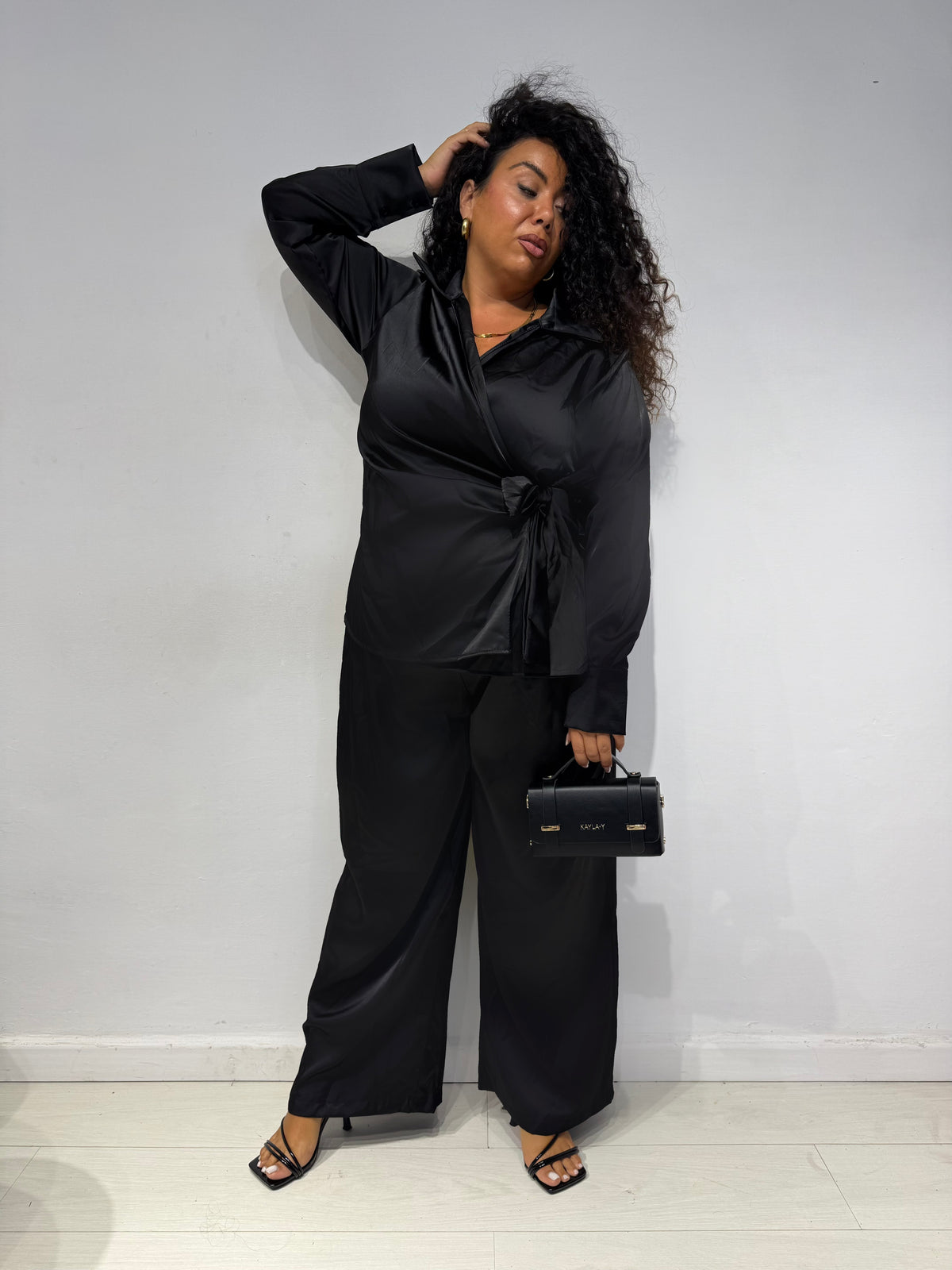 Coordinato Satin Nero