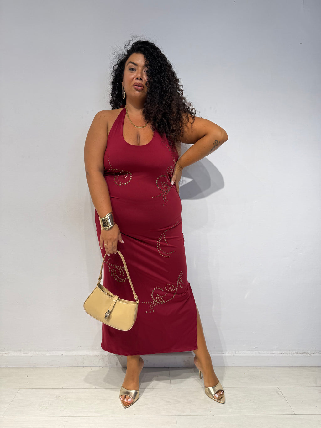Abito Magda Bordeaux