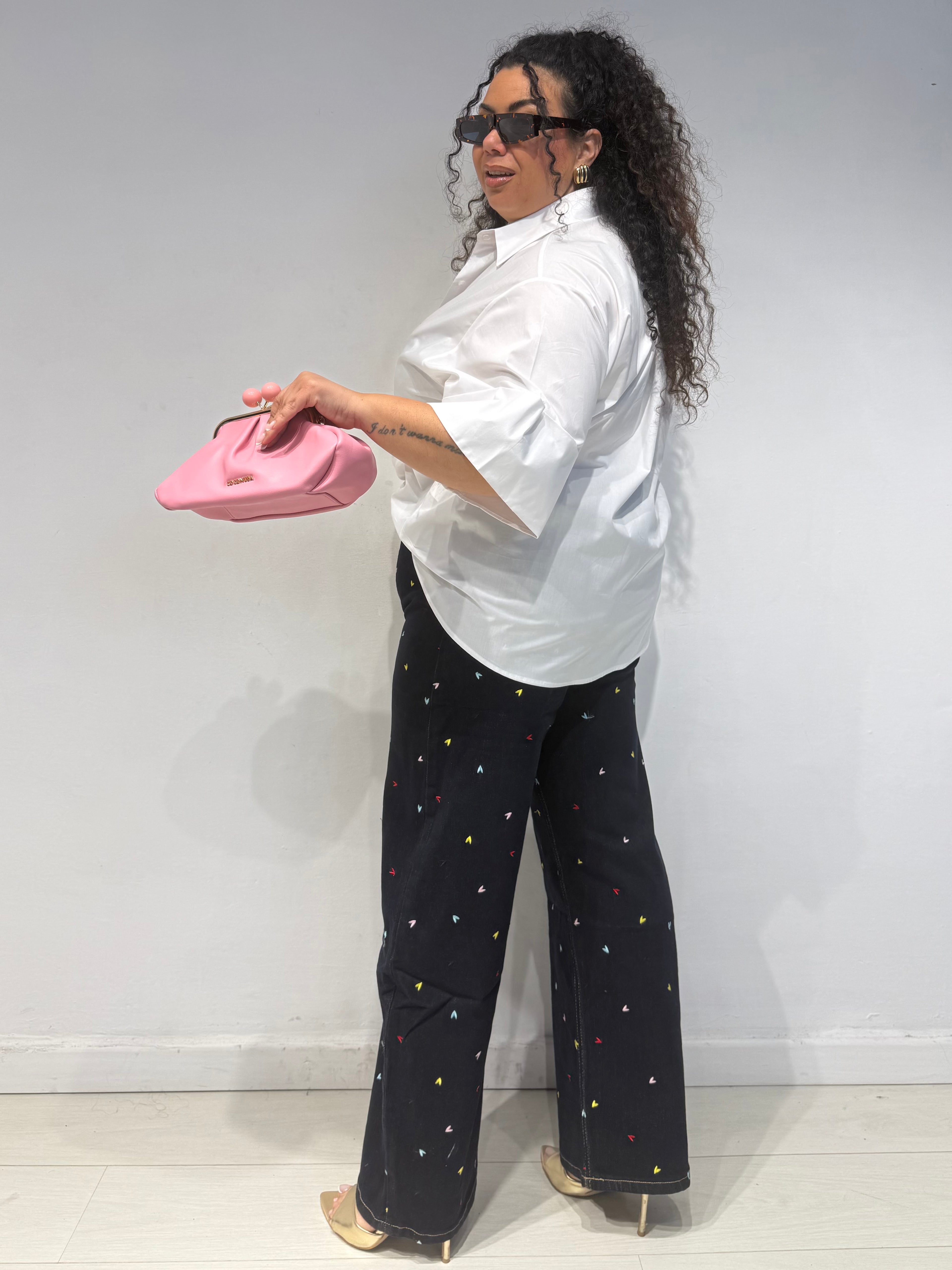 Camicia Cuore Bianca