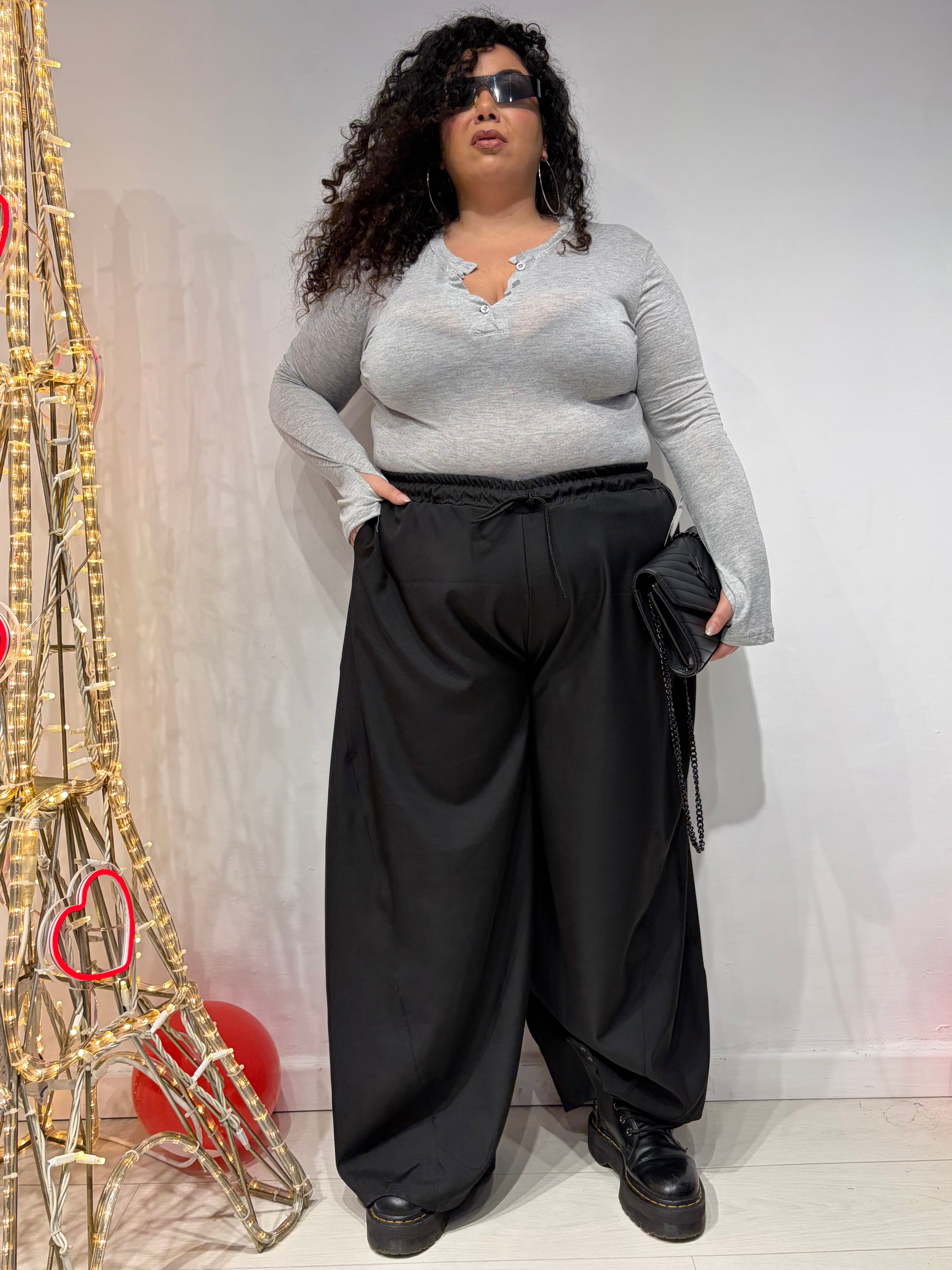 Pantaloni Balloon Neri