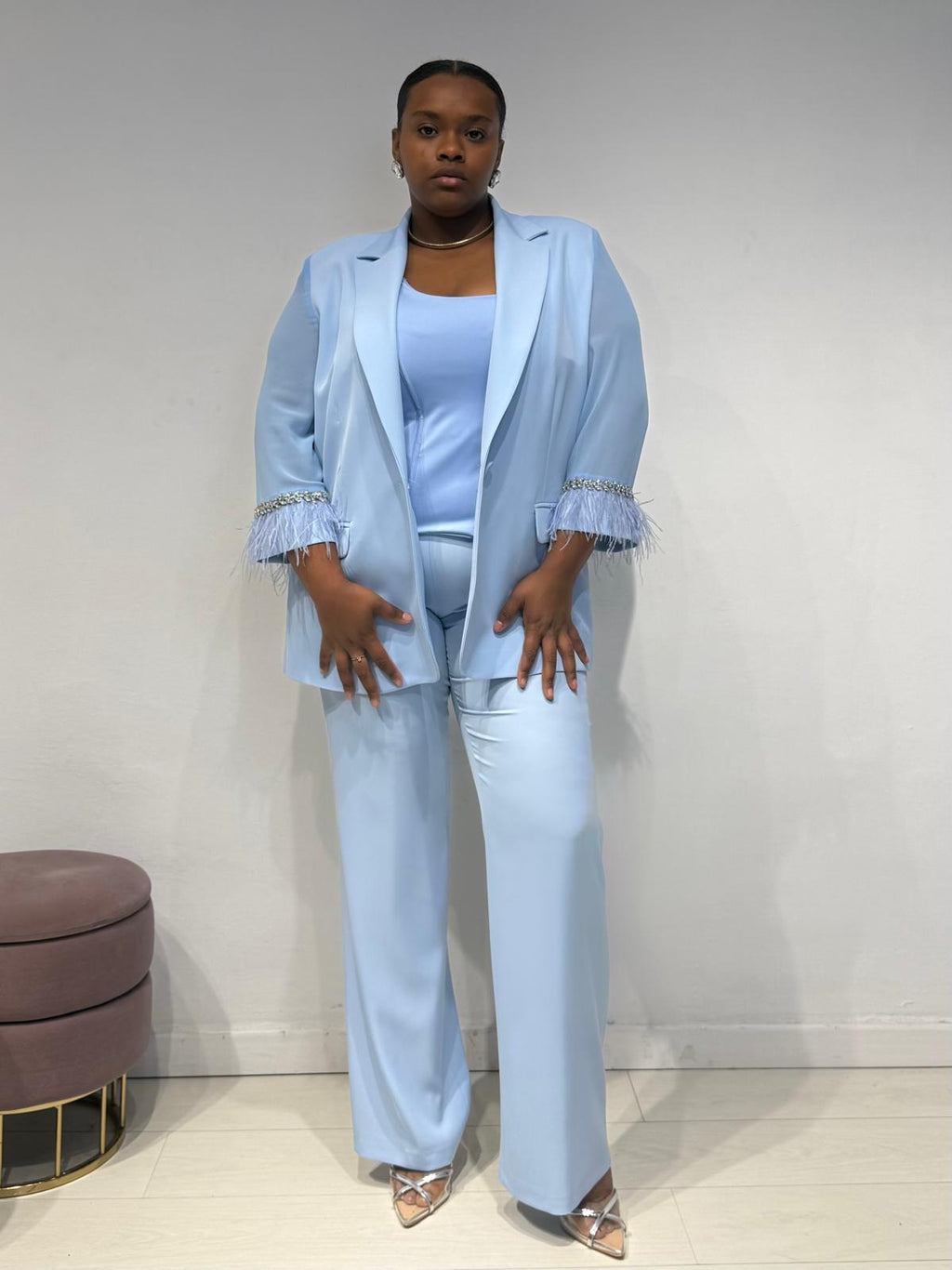 Tailleur Vicky Celeste