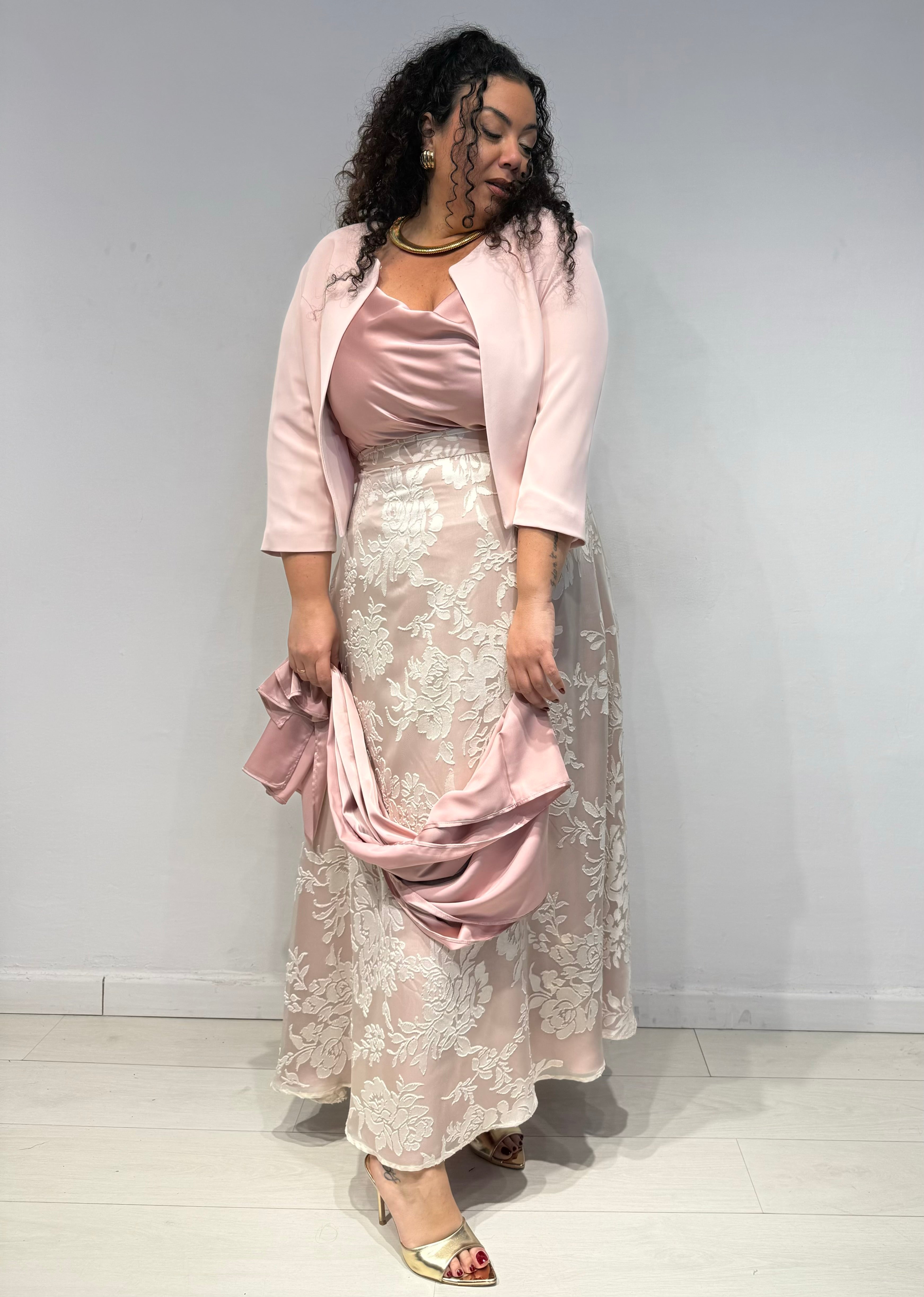Coordinato Gonna e Top Amely Rosa
