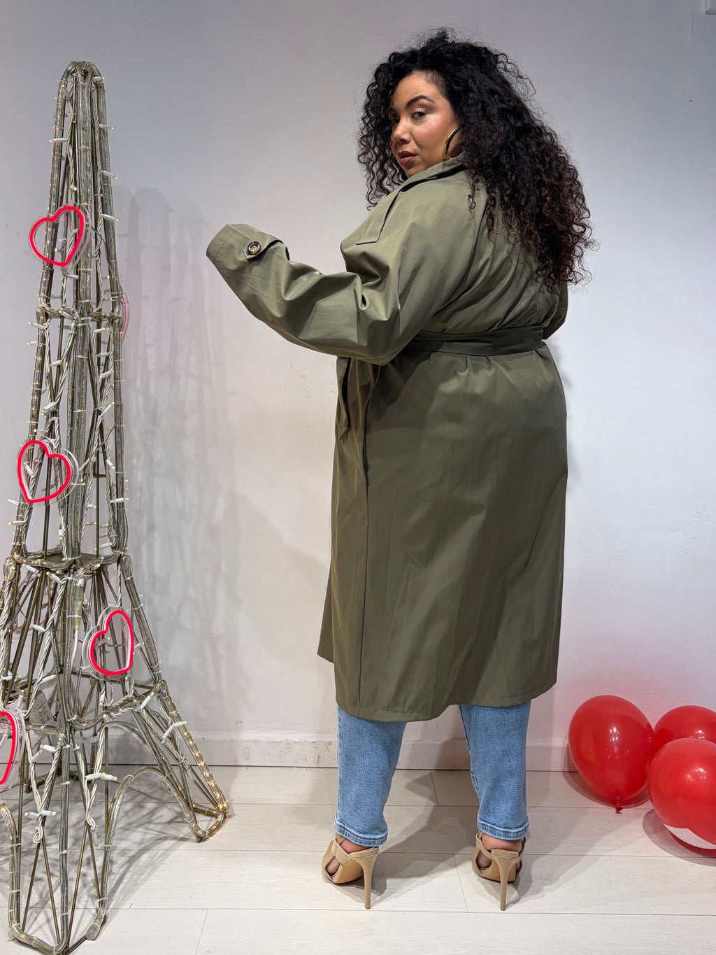 Trench London Verde Militare