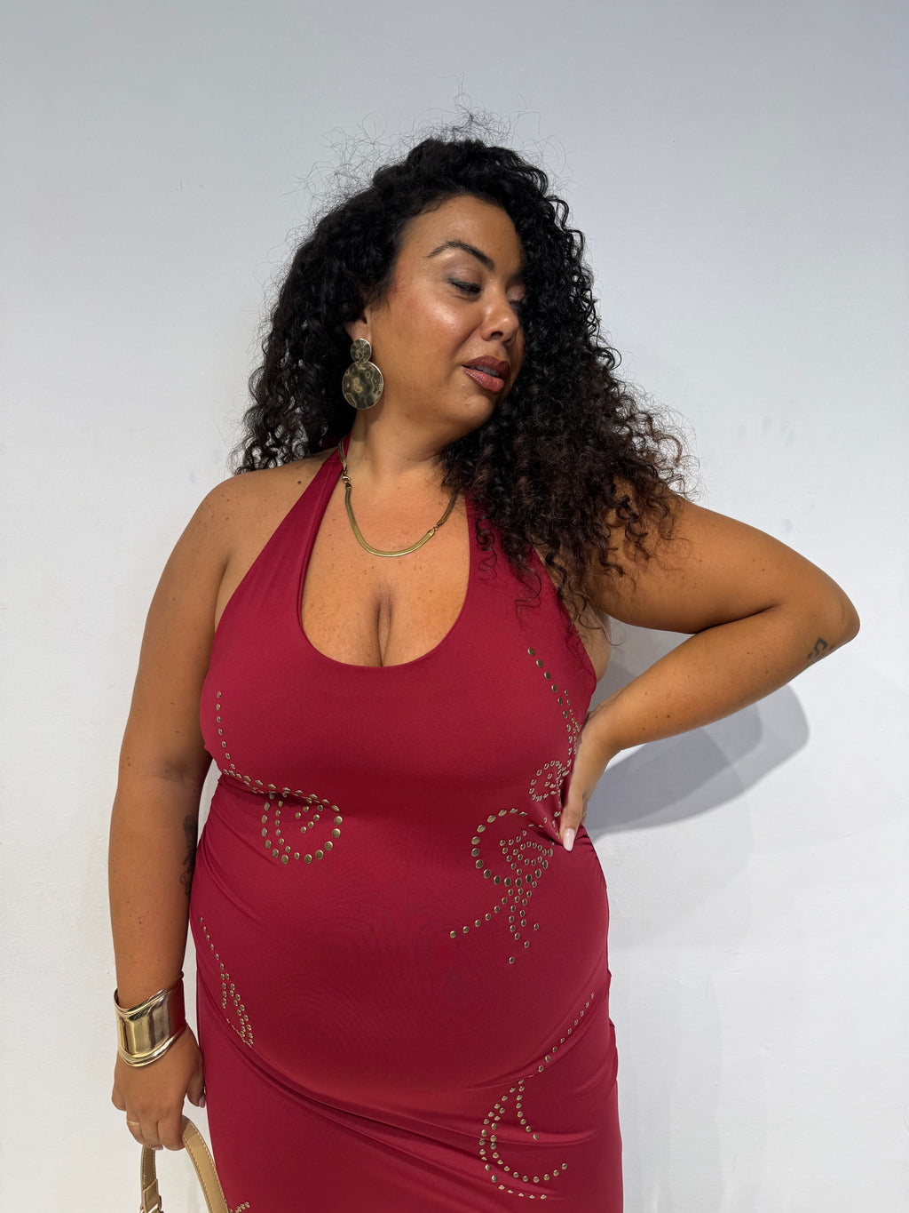 Abito Magda Bordeaux