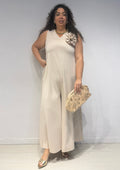 Tuta Flower Beige