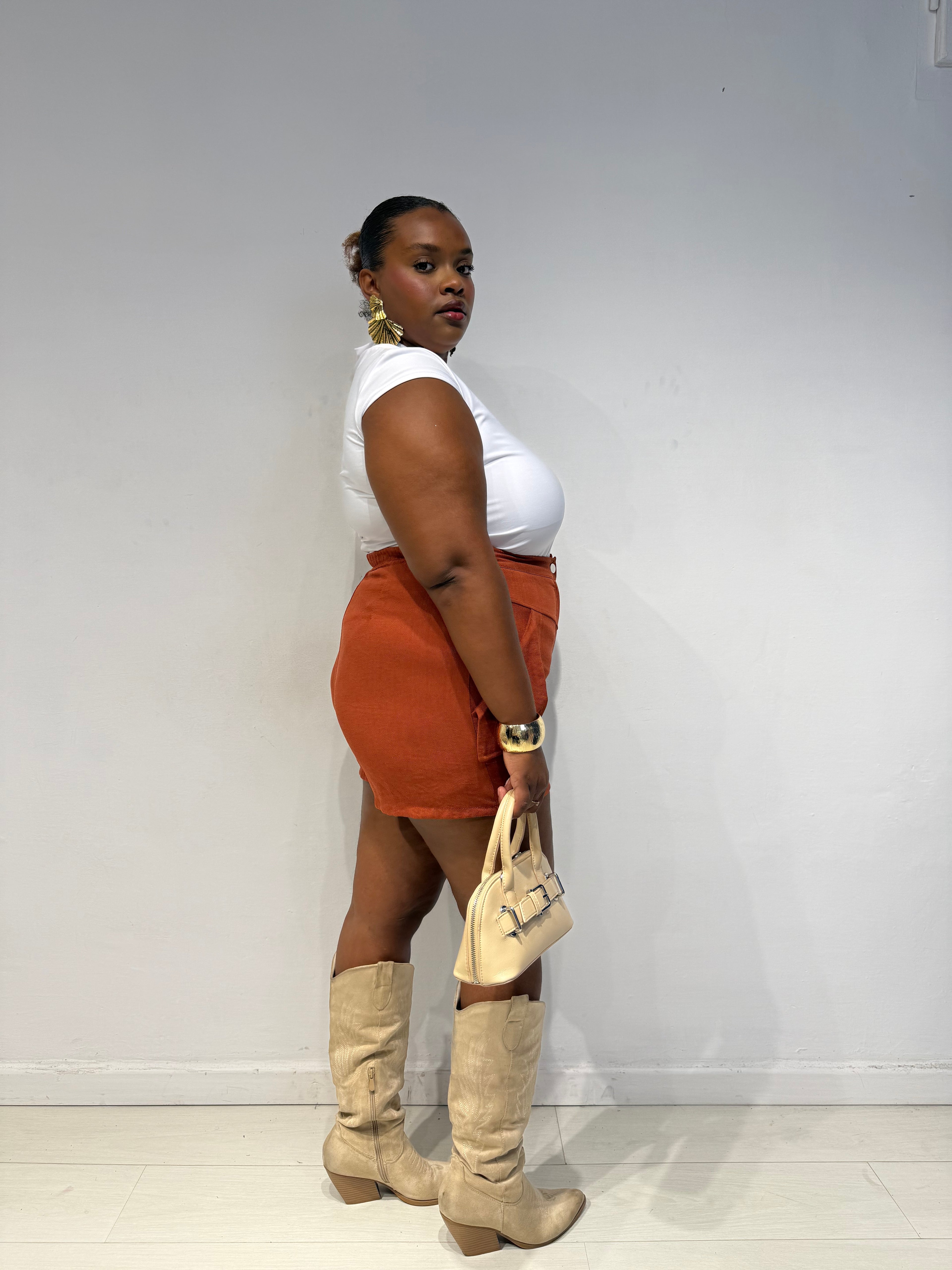 Shorts Tasche Ruggine