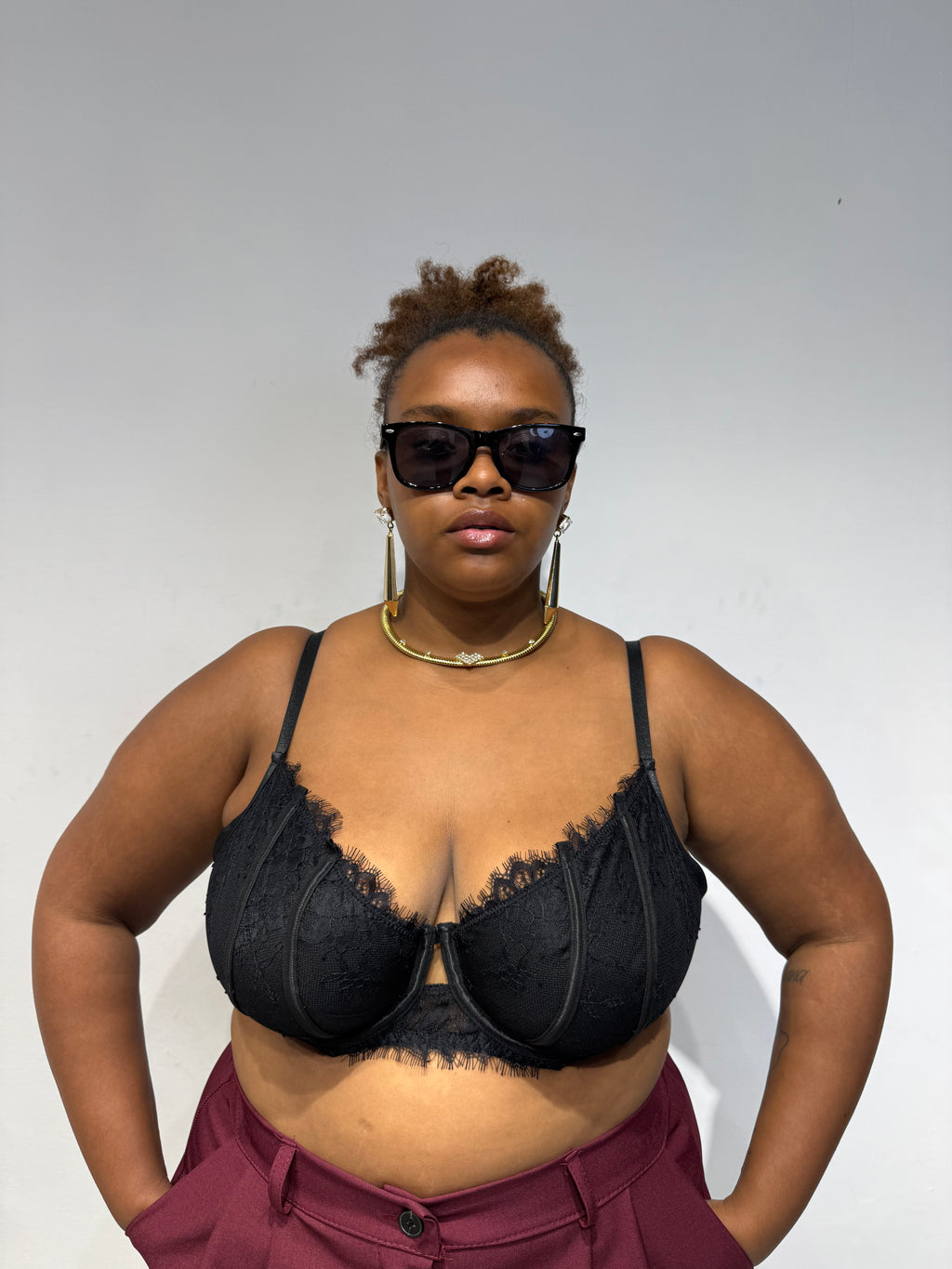 Bralette Reggiseno Nera