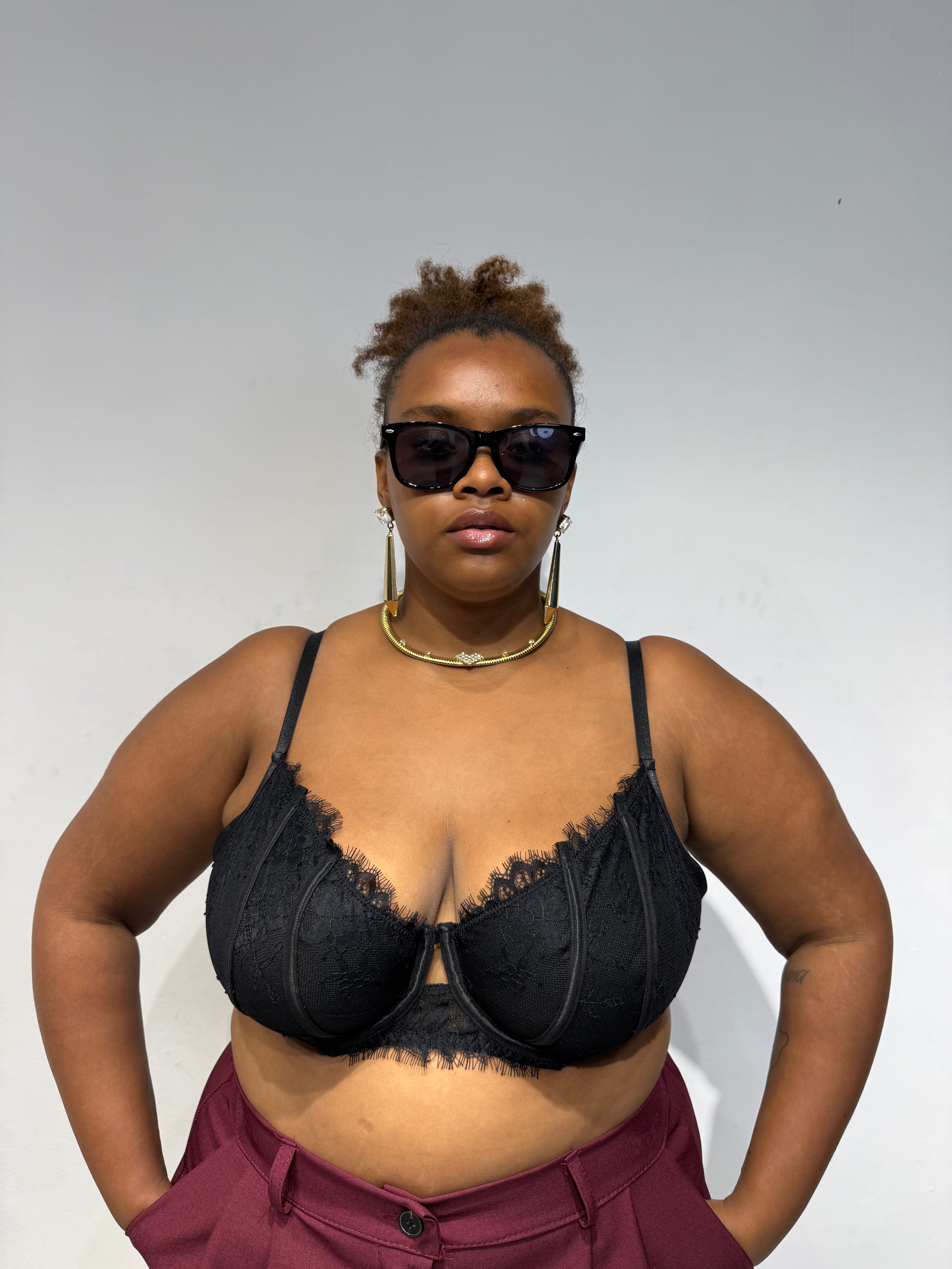 Bralette Reggiseno Nera
