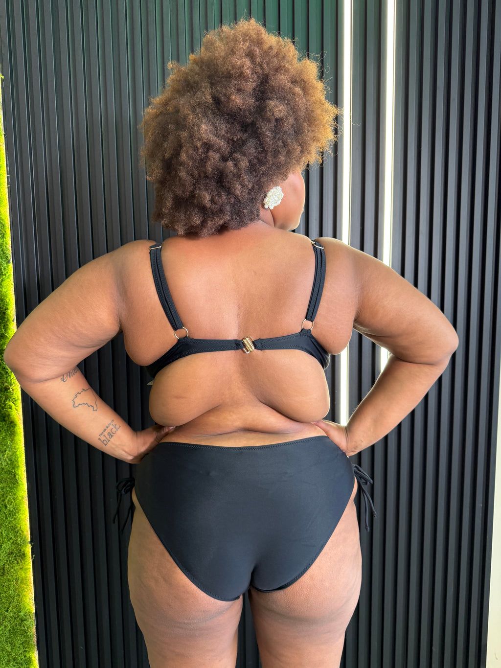 Bikini Pailettes Nero