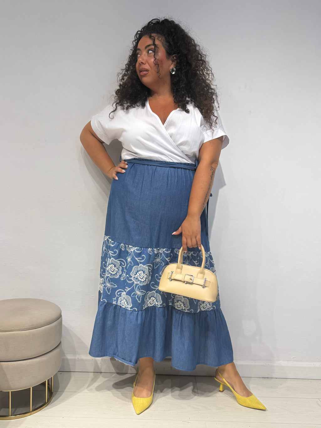 Abito Jeans Bicolor