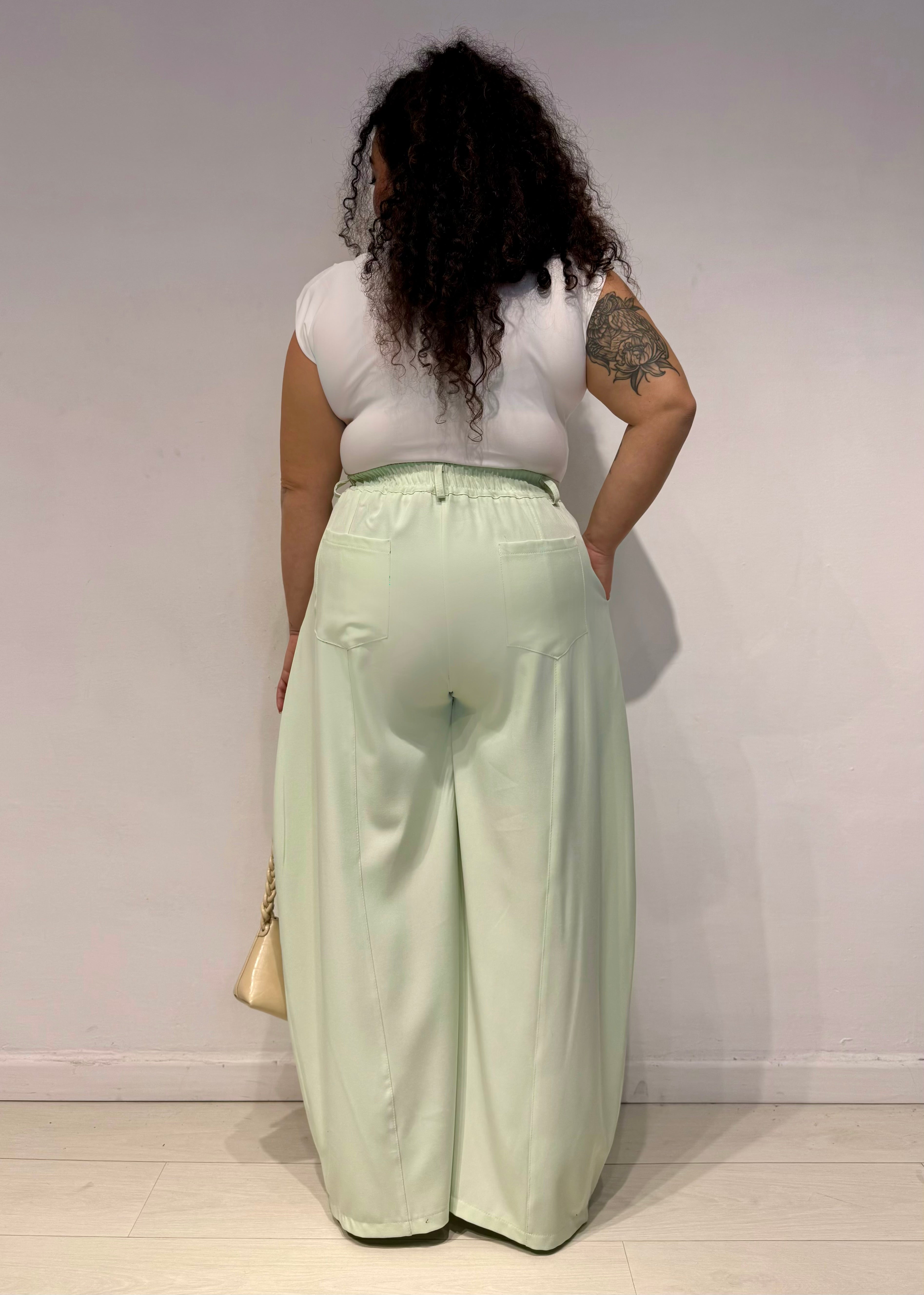 Pantaloni Corinne Menta